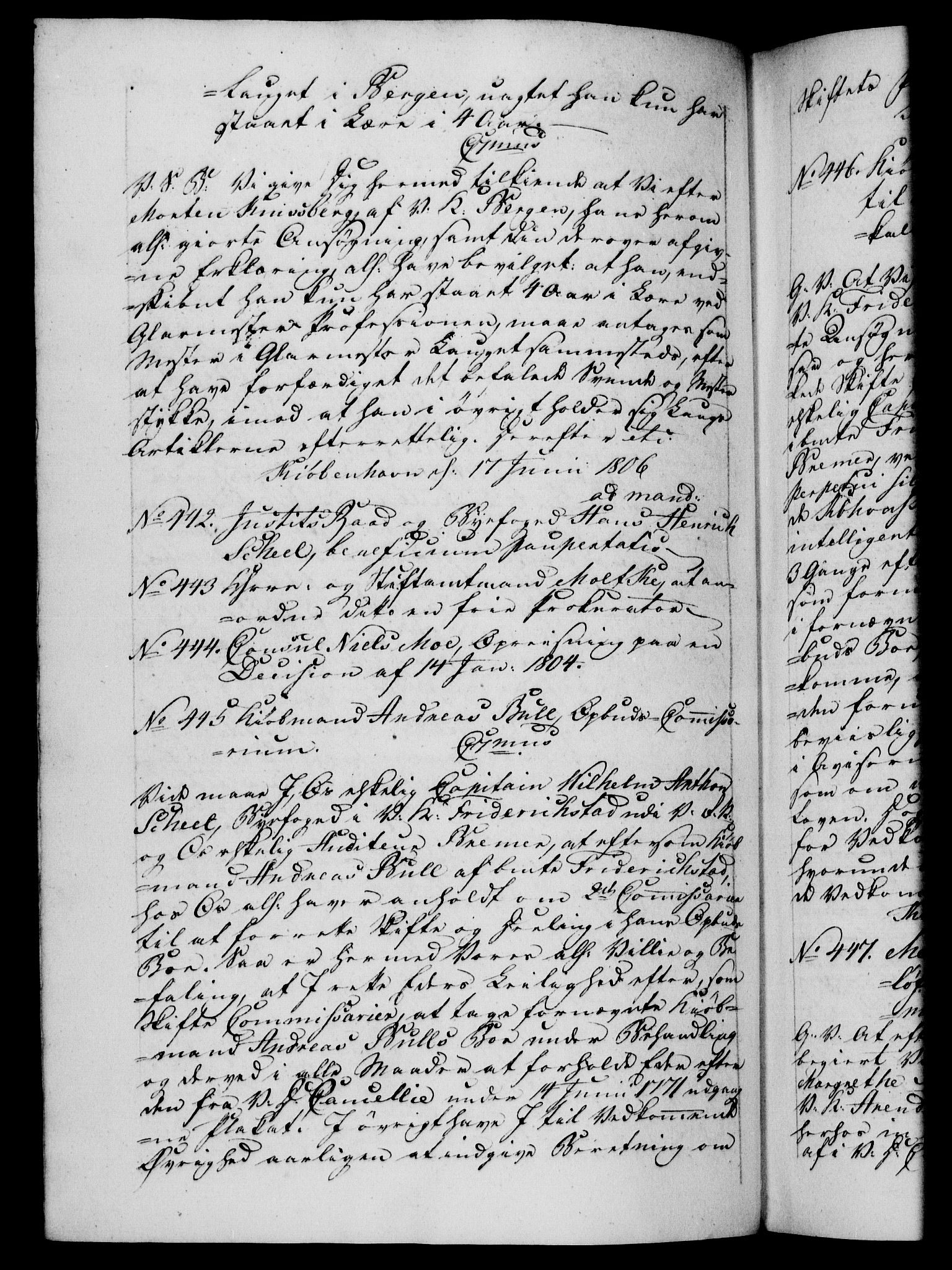 Danske Kanselli 1800-1814, RA/EA-3024/H/Hf/Hfb/Hfba/L0003: Registranter, 1805-1807, p. 211b