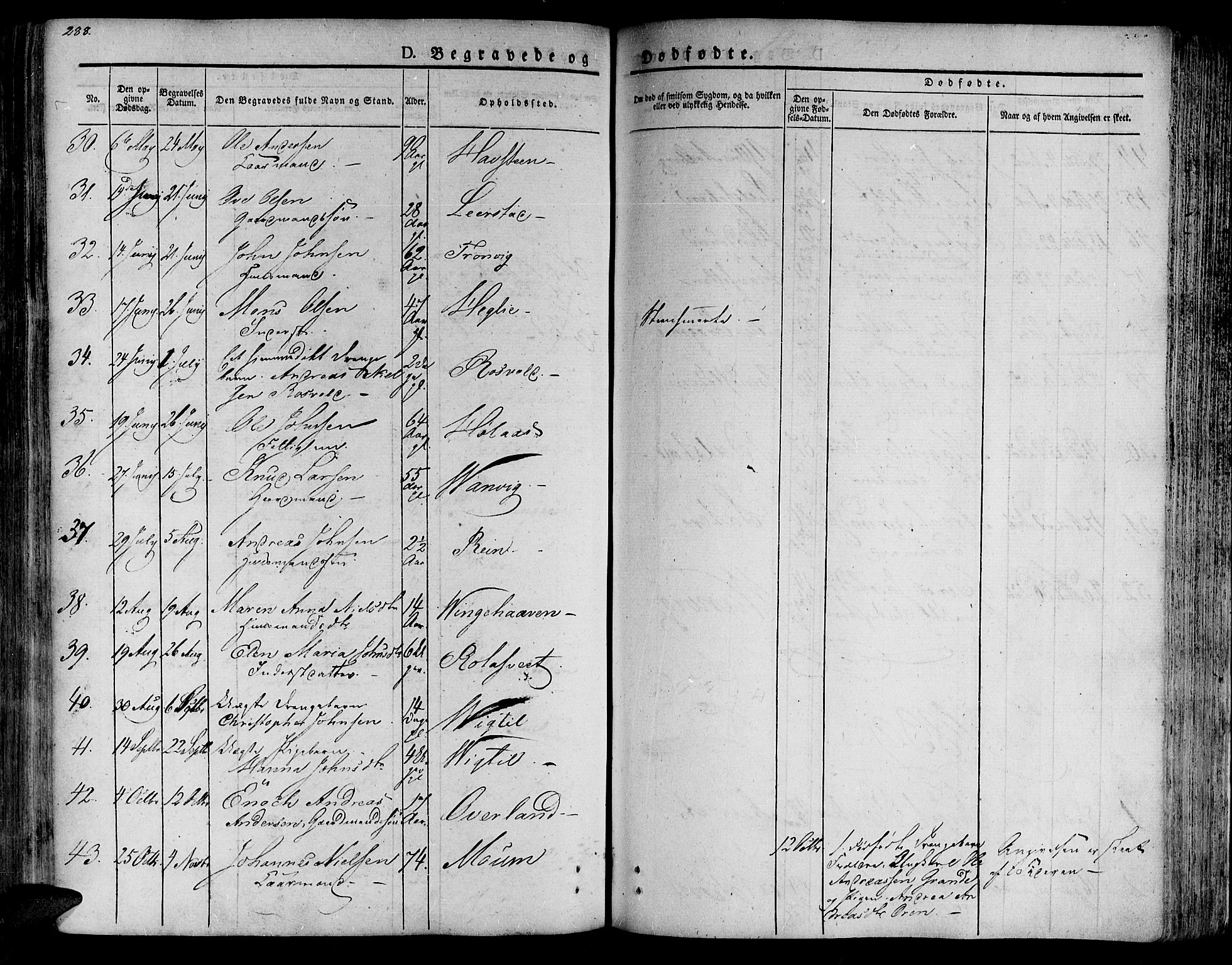 Ministerialprotokoller, klokkerbøker og fødselsregistre - Nord-Trøndelag, SAT/A-1458/701/L0006: Parish register (official) no. 701A06, 1825-1841, p. 288