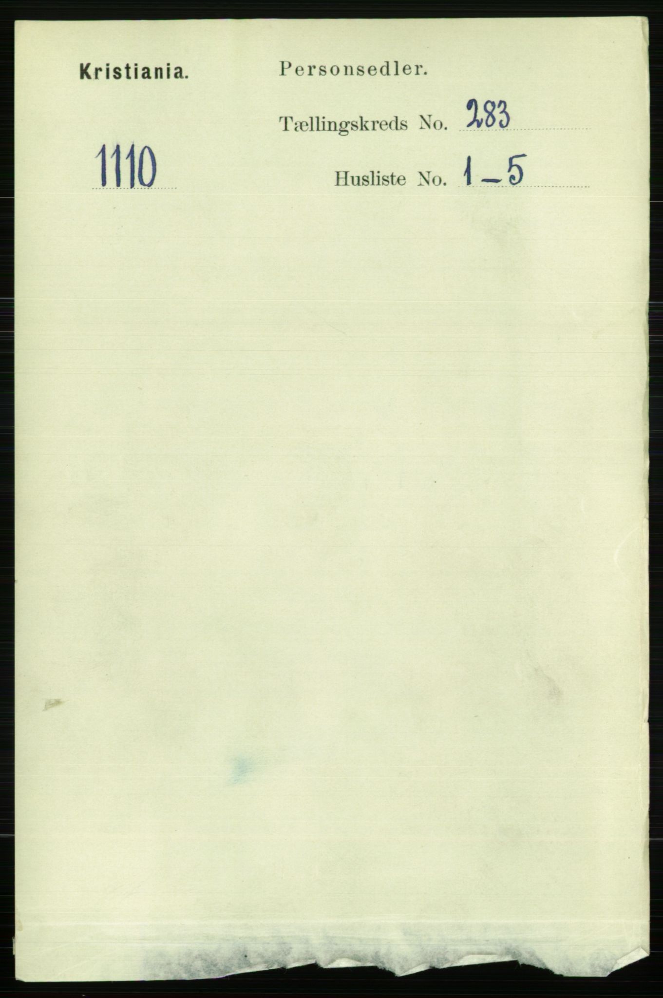 RA, 1891 census for 0301 Kristiania, 1891, p. 172612
