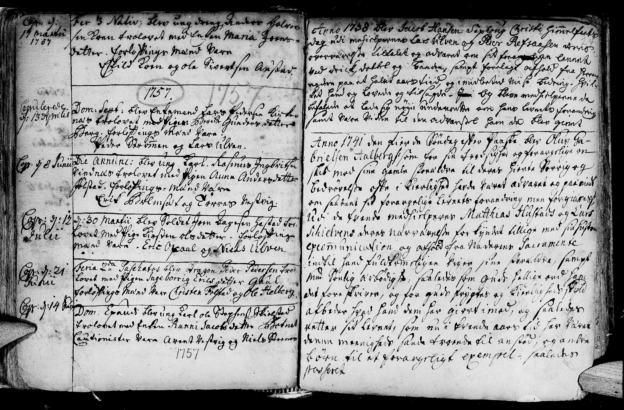 Ministerialprotokoller, klokkerbøker og fødselsregistre - Nord-Trøndelag, SAT/A-1458/730/L0272: Parish register (official) no. 730A01, 1733-1764, p. 24