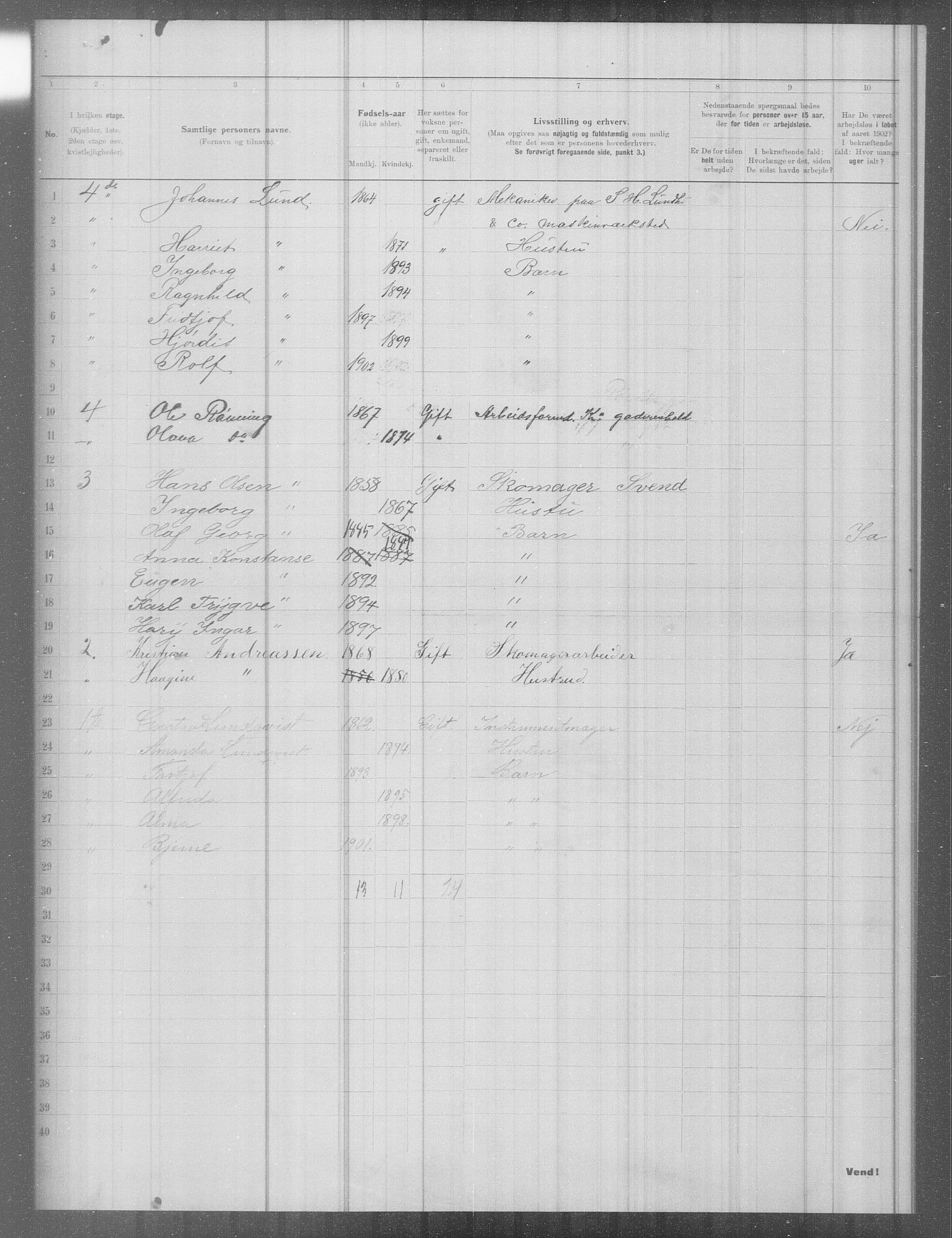 OBA, Municipal Census 1902 for Kristiania, 1902, p. 6776