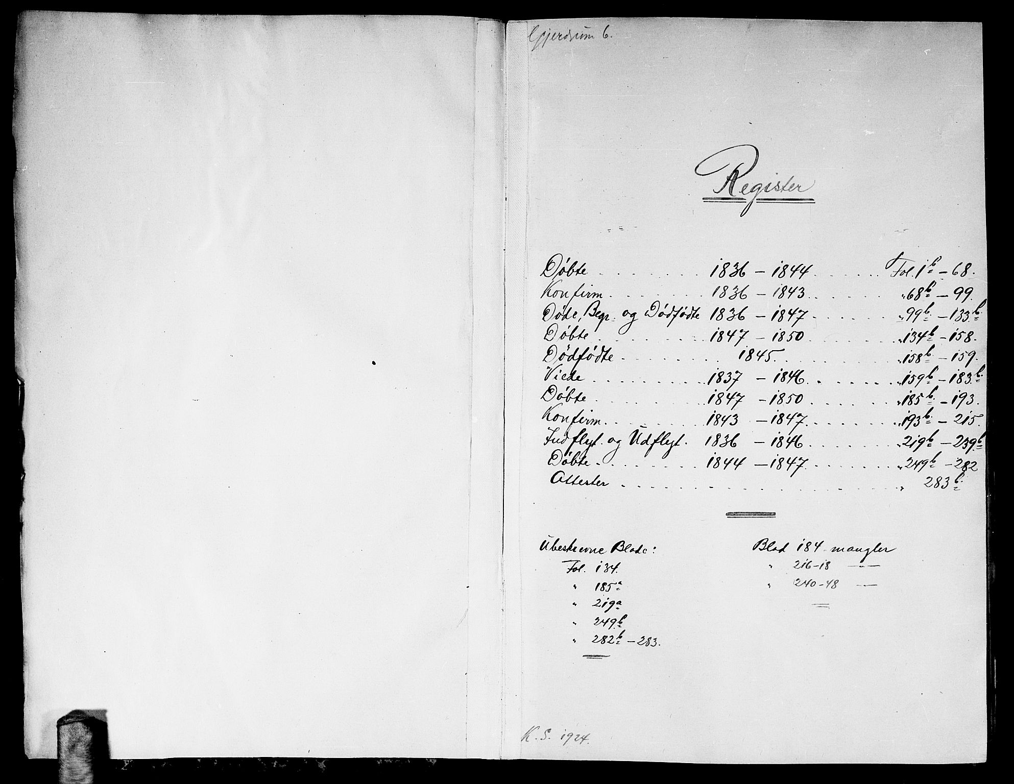 Gjerdrum prestekontor Kirkebøker, SAO/A-10412b/G/Ga/L0002: Parish register (copy) no. I 2, 1836-1850