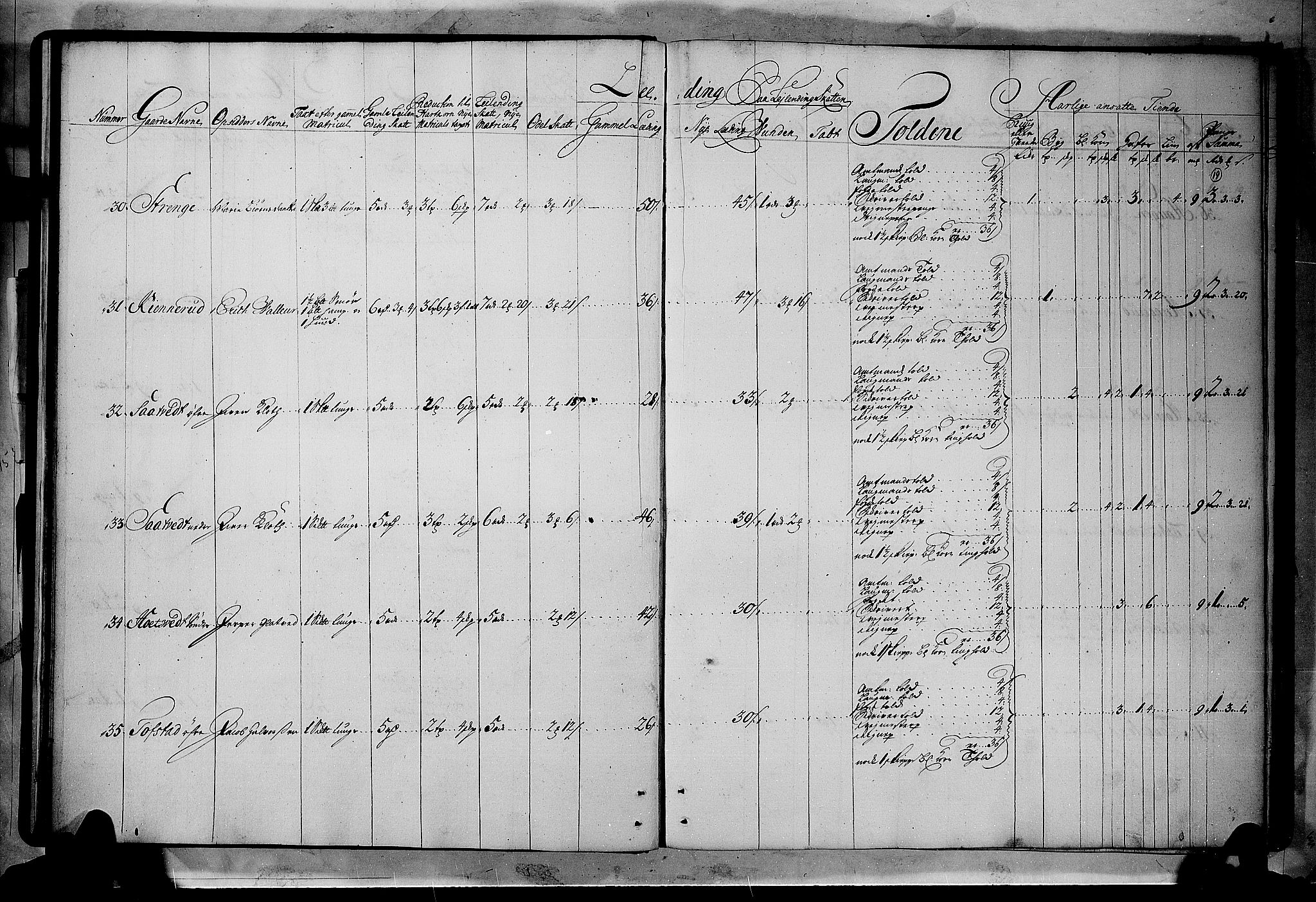 Rentekammeret inntil 1814, Realistisk ordnet avdeling, AV/RA-EA-4070/N/Nb/Nbf/L0114: Numedal og Sandsvær matrikkelprotokoll, 1723, p. 18b-19a