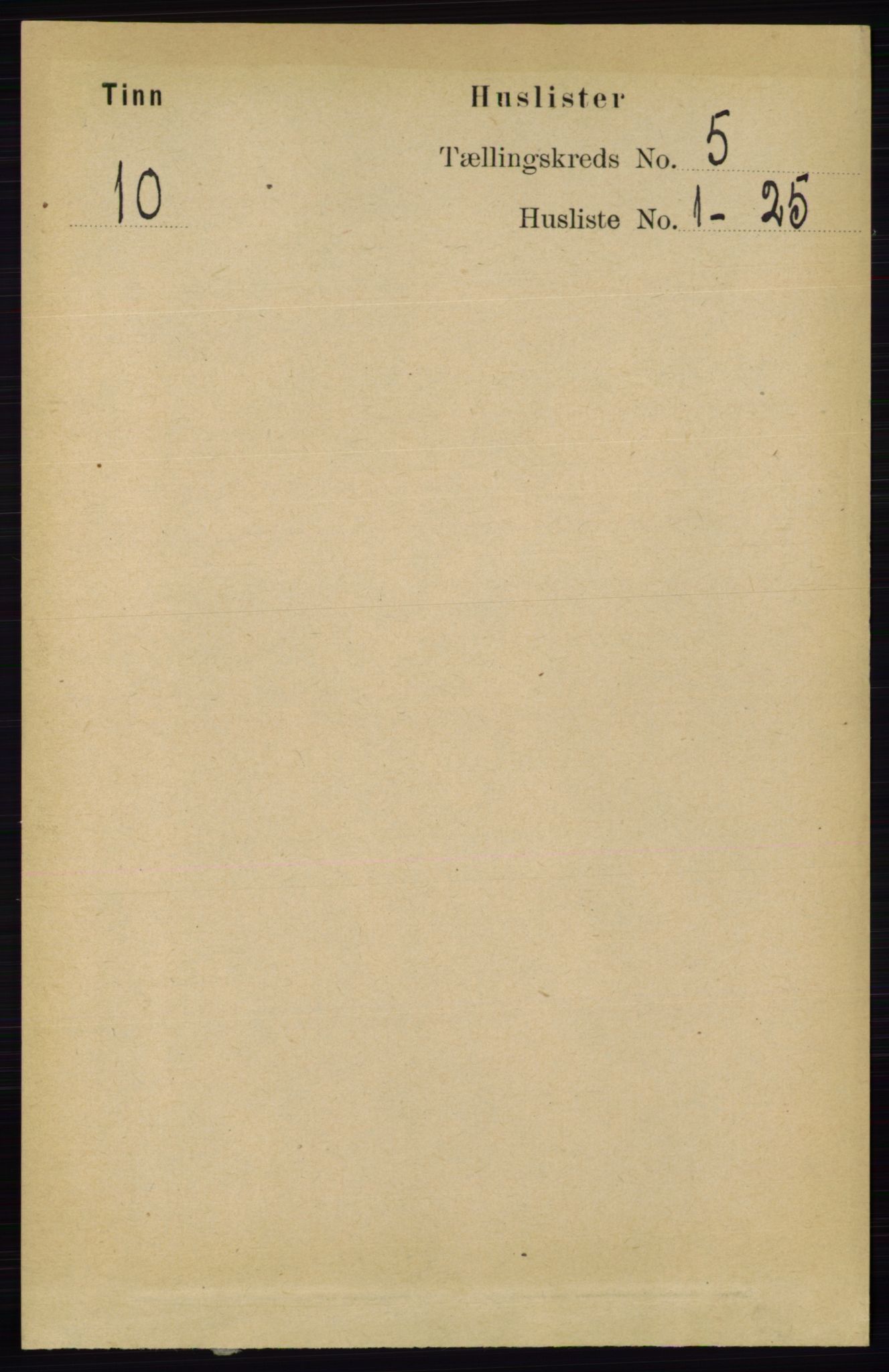 RA, 1891 census for 0826 Tinn, 1891, p. 973