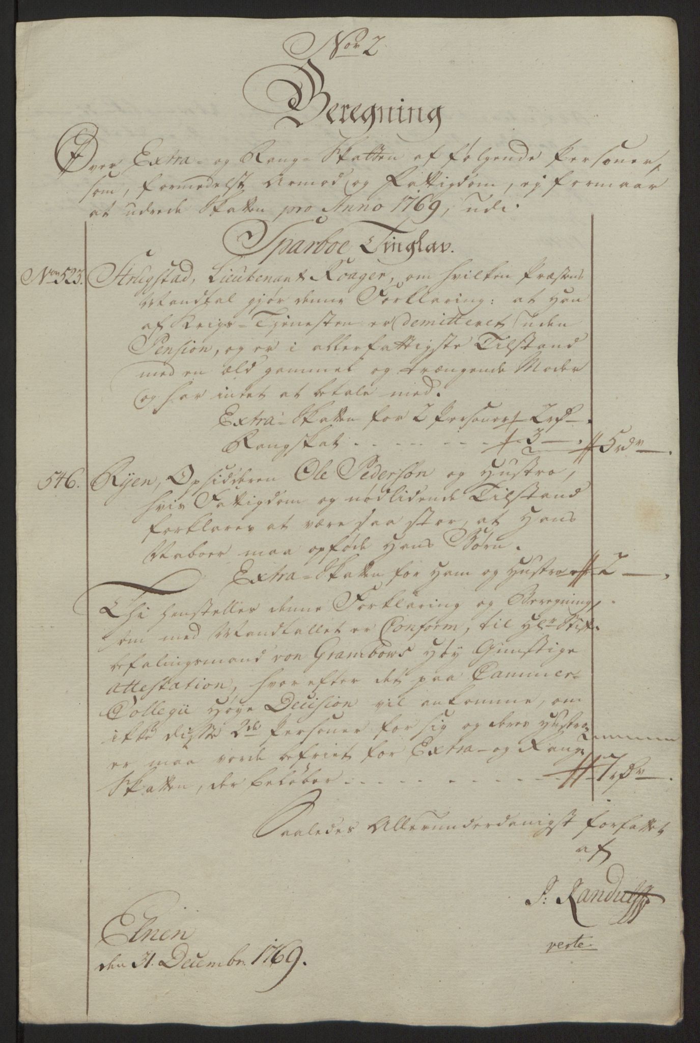 Rentekammeret inntil 1814, Reviderte regnskaper, Fogderegnskap, RA/EA-4092/R63/L4420: Ekstraskatten Inderøy, 1762-1772, p. 355