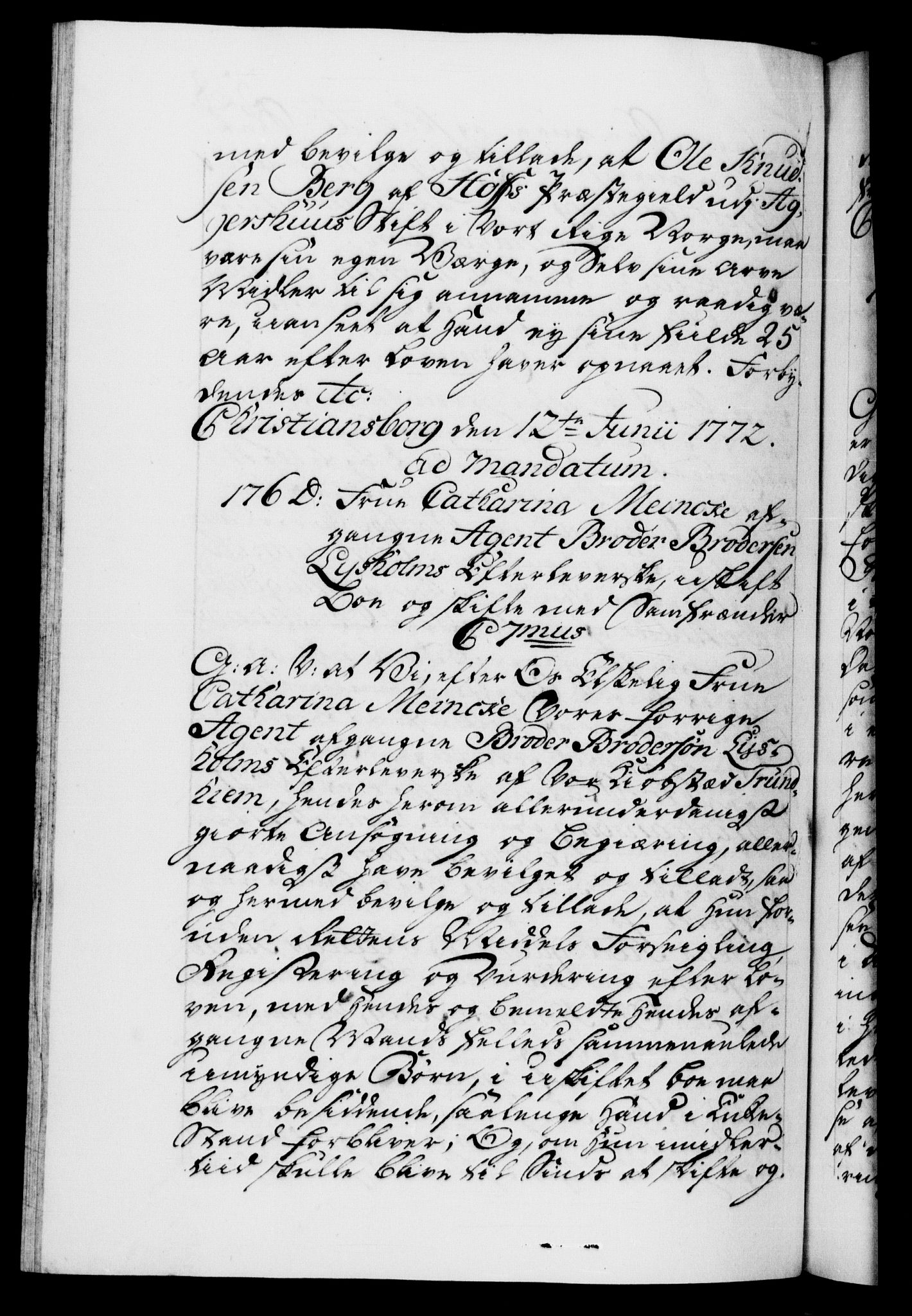 Danske Kanselli 1572-1799, AV/RA-EA-3023/F/Fc/Fca/Fcaa/L0045: Norske registre "Norske eller 3. dept.s åpne brev, 1771-1773, p. 328b