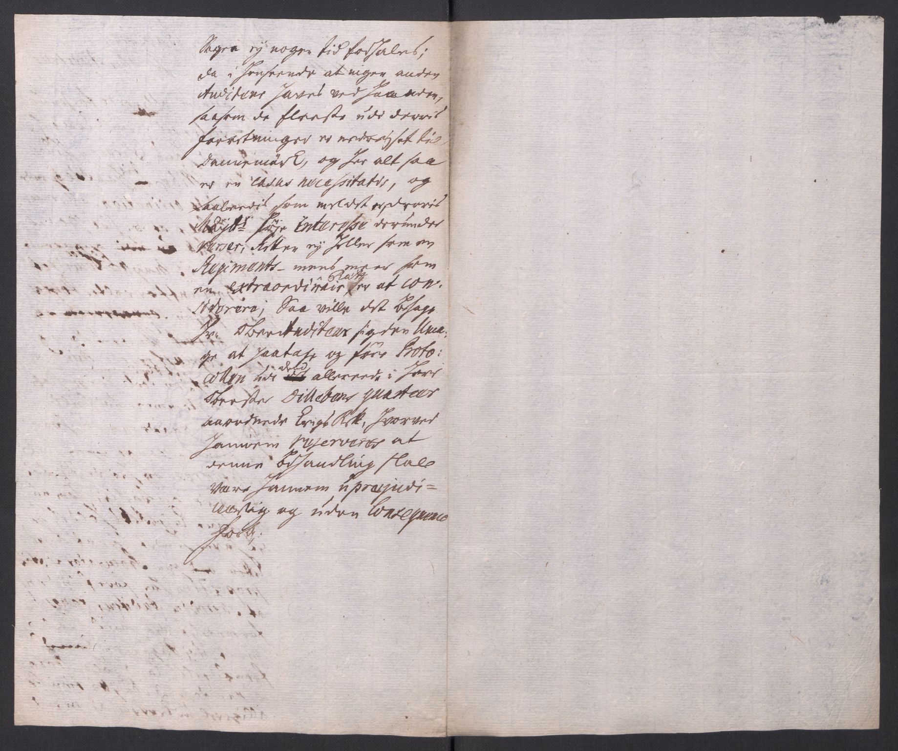 Kommanderende general (KG I) med Det norske krigsdirektorium, AV/RA-EA-5419/B/L0010: Kommanderende generals konsepter og kopibok, 1728-1730, p. 100