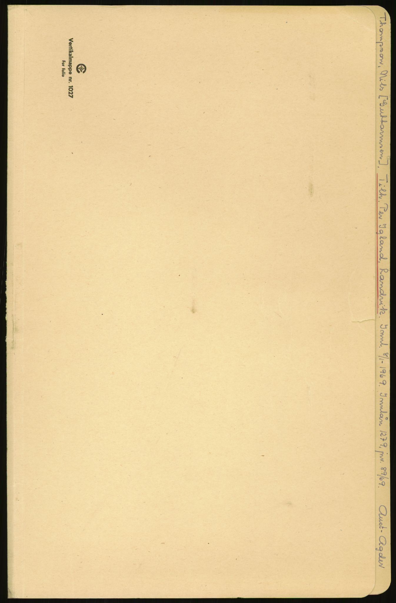 Samlinger til kildeutgivelse, Amerikabrevene, AV/RA-EA-4057/F/L0027: Innlån fra Aust-Agder: Dannevig - Valsgård, 1838-1914, p. 653