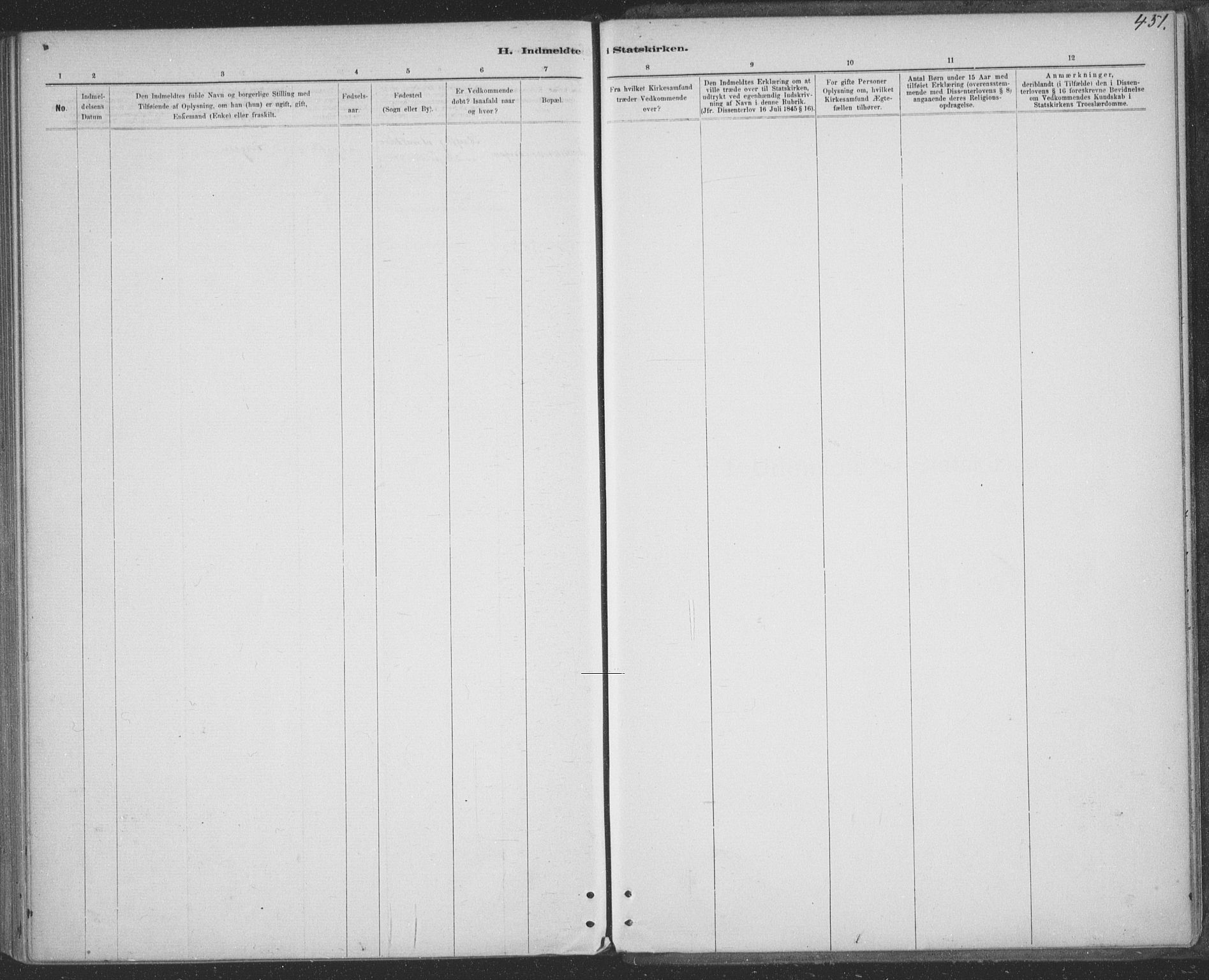 Ministerialprotokoller, klokkerbøker og fødselsregistre - Sør-Trøndelag, SAT/A-1456/691/L1085: Parish register (official) no. 691A17, 1887-1908, p. 451