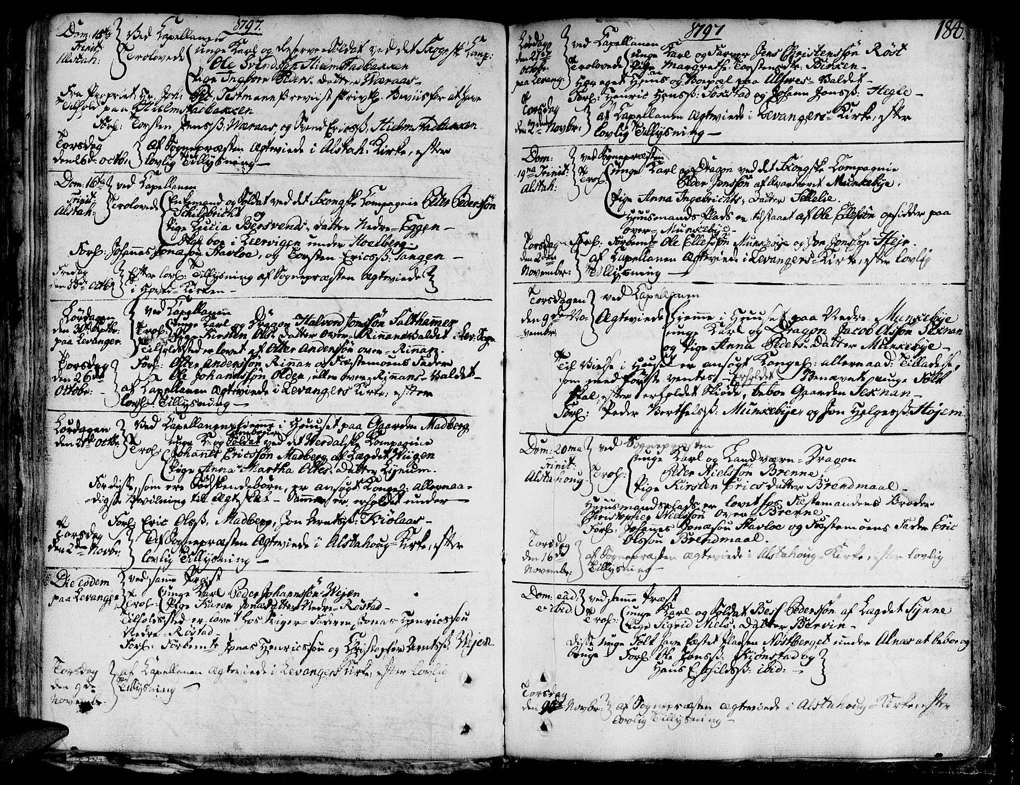 Ministerialprotokoller, klokkerbøker og fødselsregistre - Nord-Trøndelag, SAT/A-1458/717/L0142: Parish register (official) no. 717A02 /1, 1783-1809, p. 184