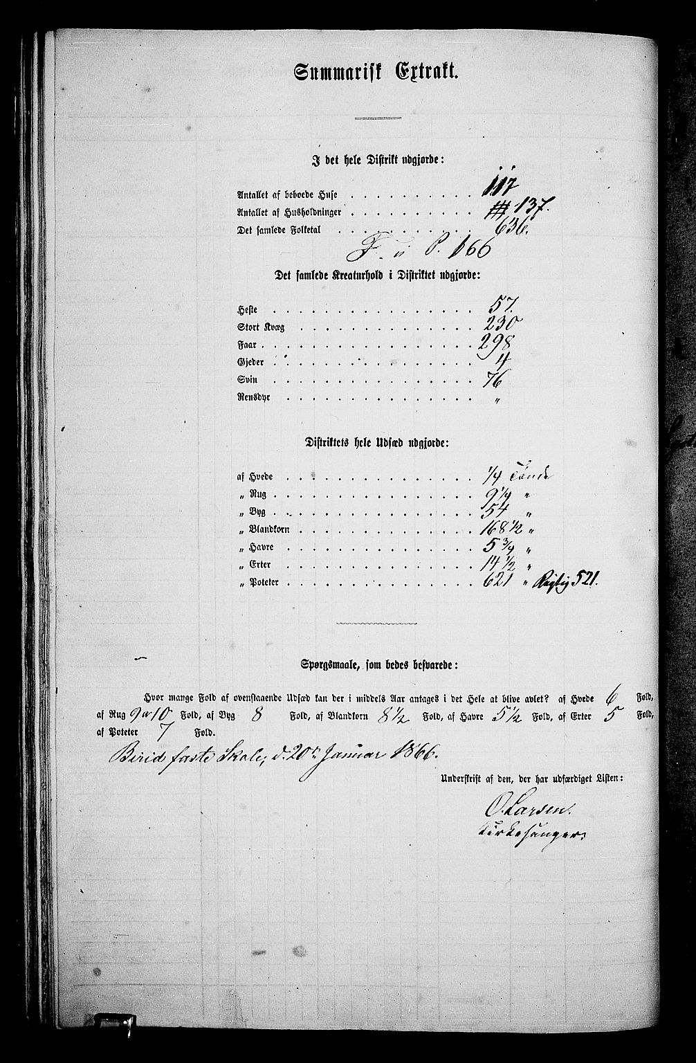 RA, 1865 census for Biri, 1865, p. 64