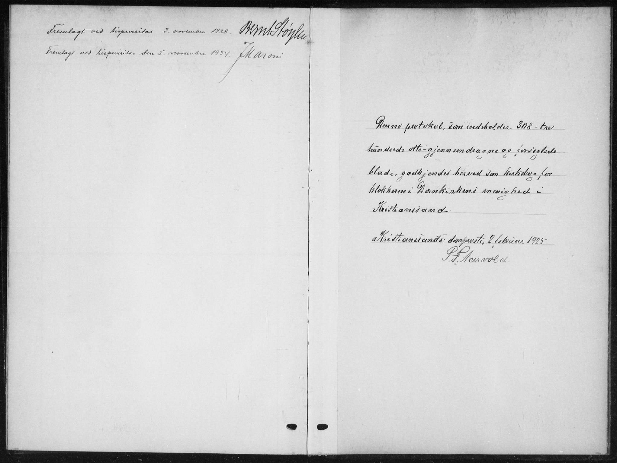 Kristiansand domprosti, AV/SAK-1112-0006/F/Fb/L0025: Parish register (copy) no. B 25, 1924-1934, p. 306