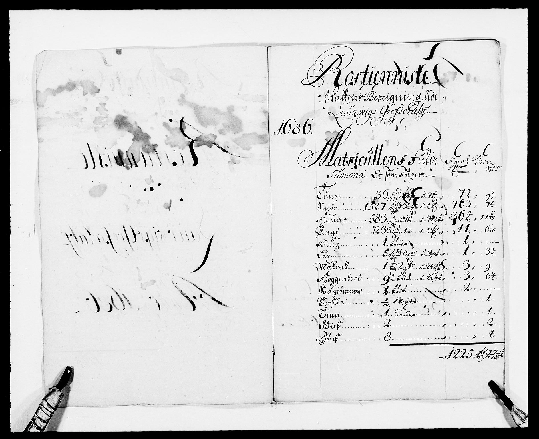 Rentekammeret inntil 1814, Reviderte regnskaper, Fogderegnskap, RA/EA-4092/R33/L1970: Fogderegnskap Larvik grevskap, 1675-1687, p. 259