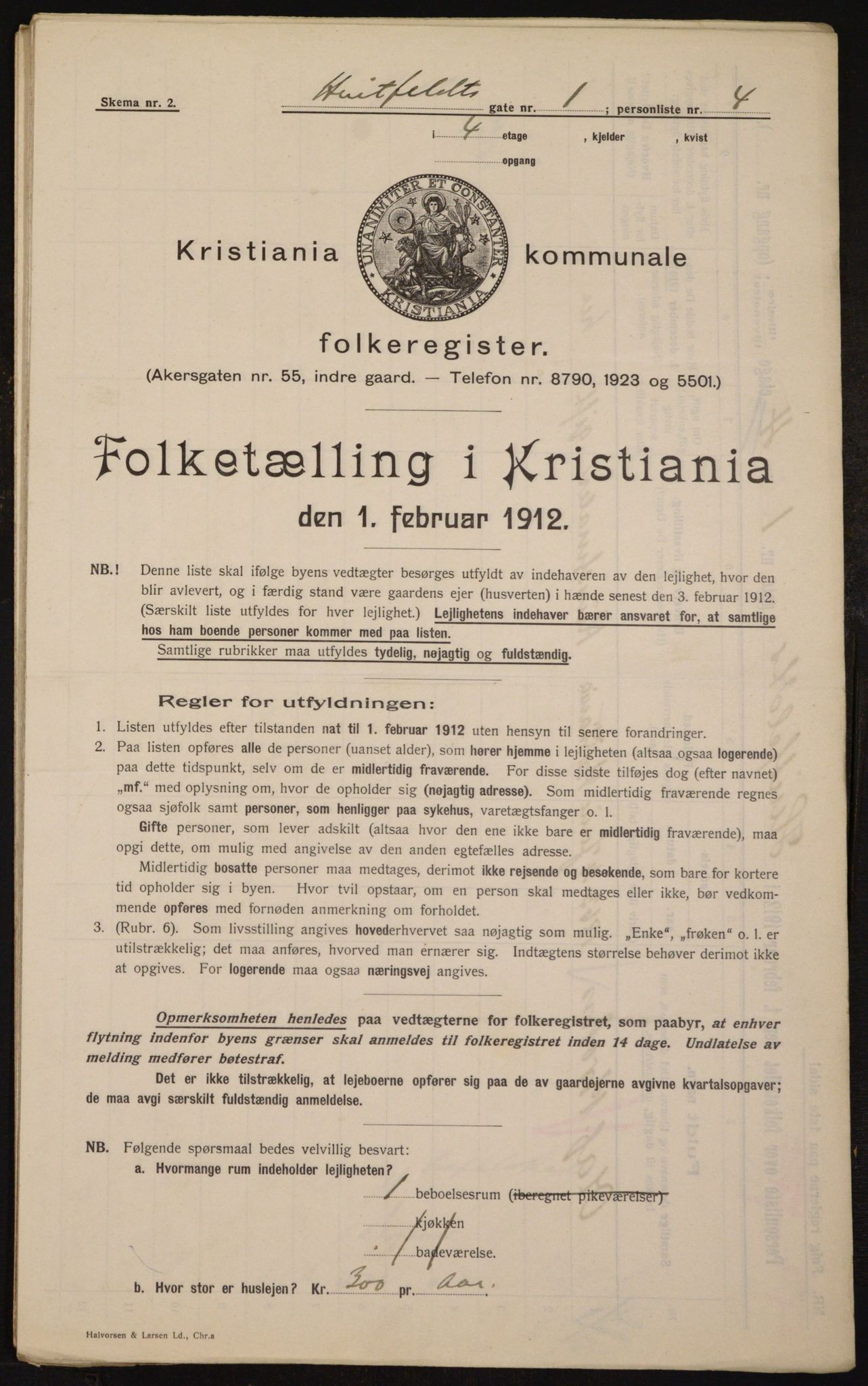 OBA, Municipal Census 1912 for Kristiania, 1912, p. 41925