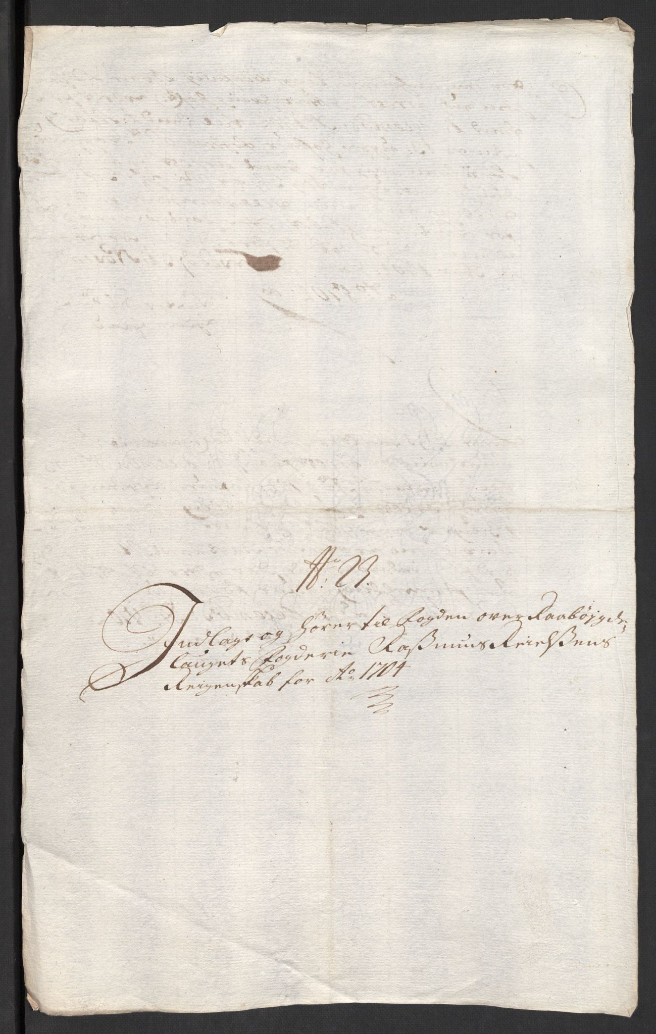 Rentekammeret inntil 1814, Reviderte regnskaper, Fogderegnskap, RA/EA-4092/R40/L2447: Fogderegnskap Råbyggelag, 1703-1705, p. 306