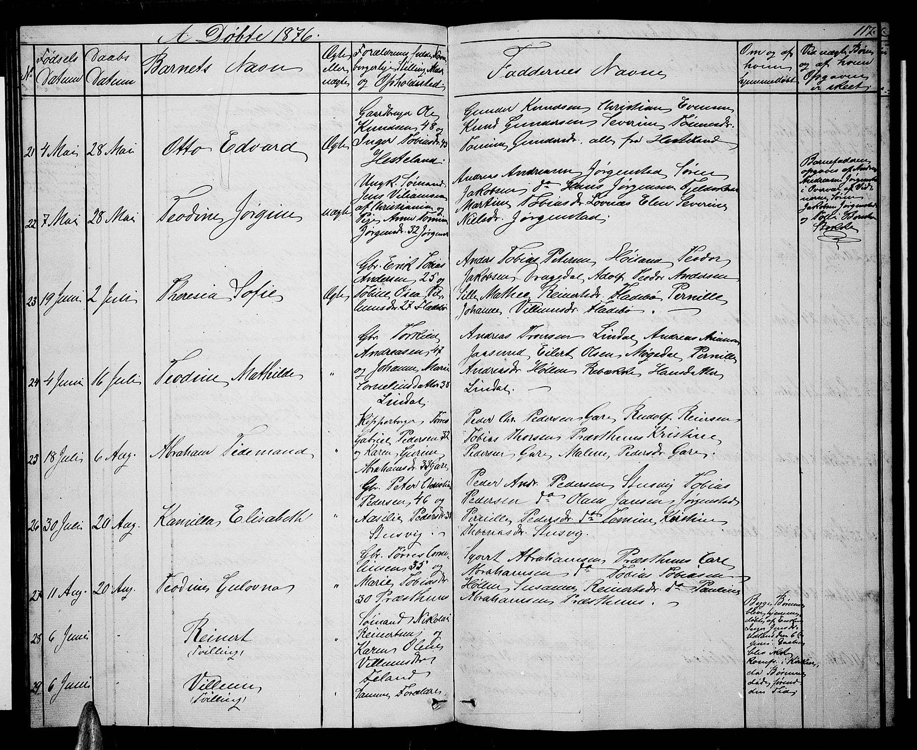 Sør-Audnedal sokneprestkontor, AV/SAK-1111-0039/F/Fb/Fba/L0002: Parish register (copy) no. B 2, 1853-1878, p. 117