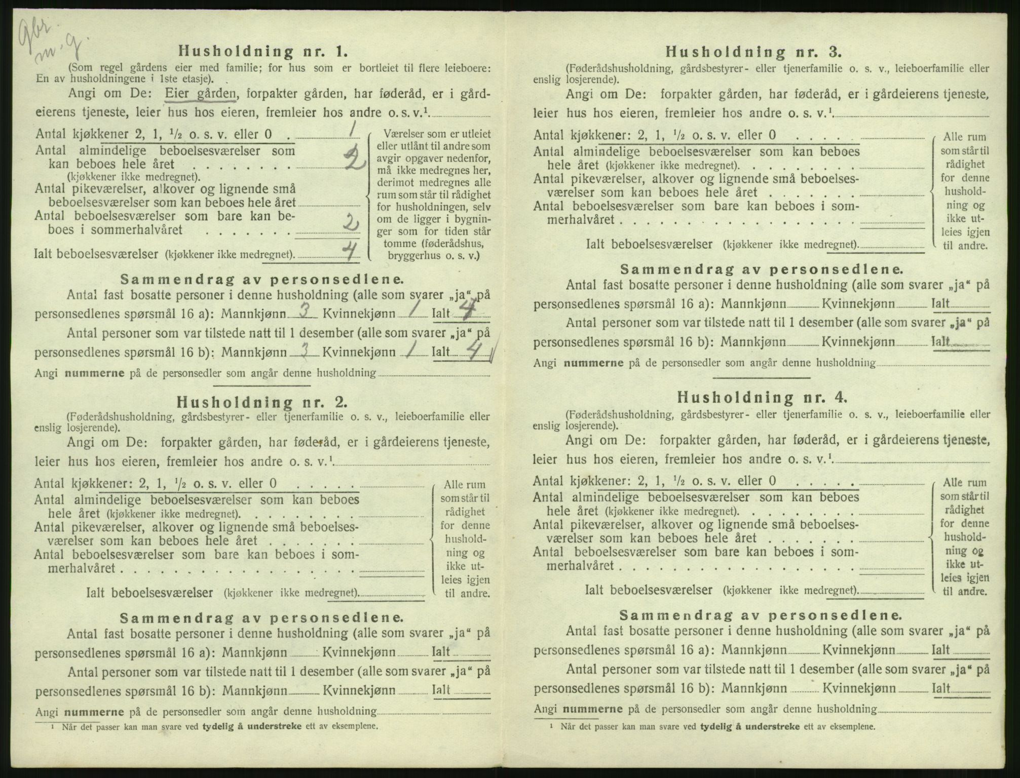 SAST, 1920 census for Varhaug, 1920, p. 36