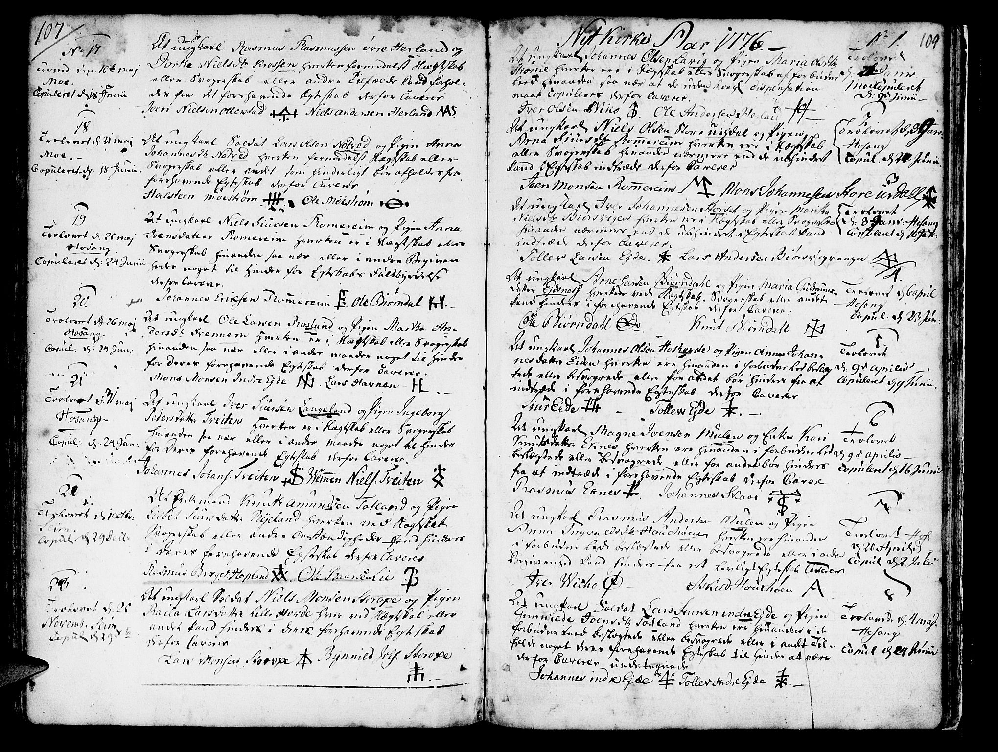Hosanger sokneprestembete, SAB/A-75801/H/Haa: Parish register (official) no. A 2 /1, 1766-1793, p. 109