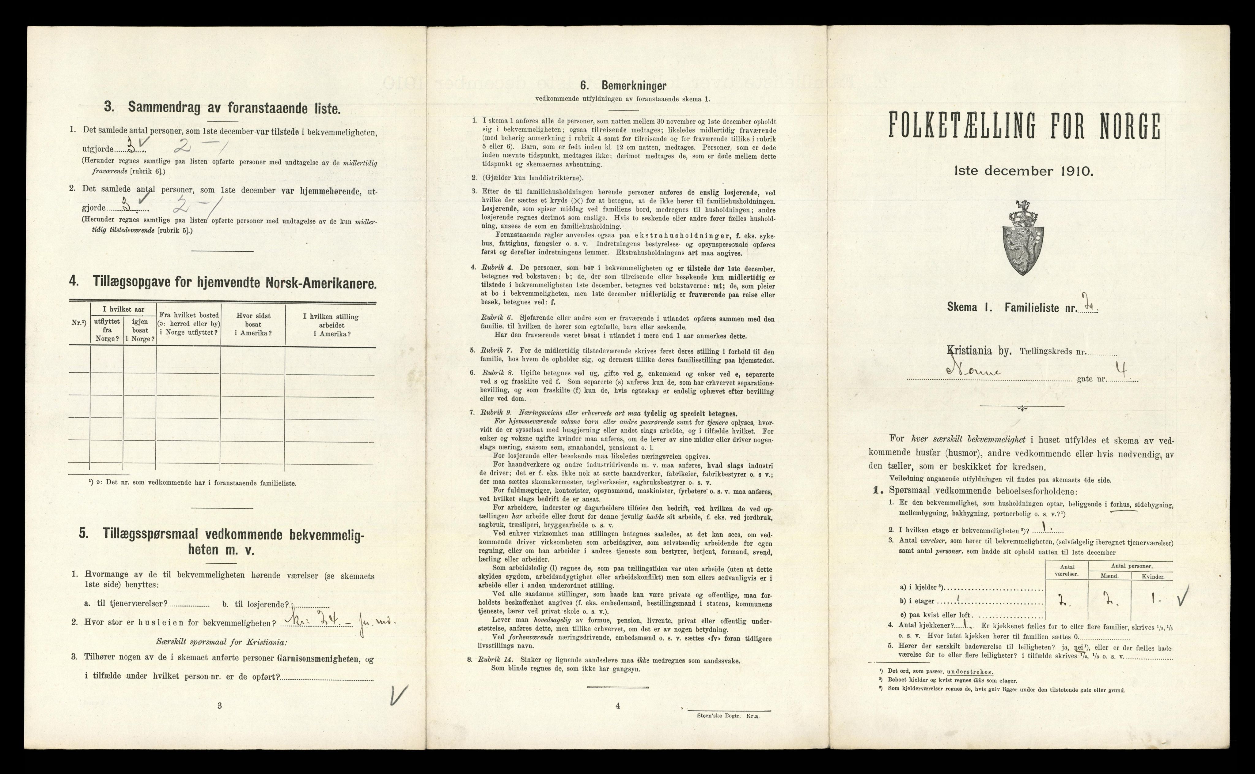 RA, 1910 census for Kristiania, 1910, p. 69525