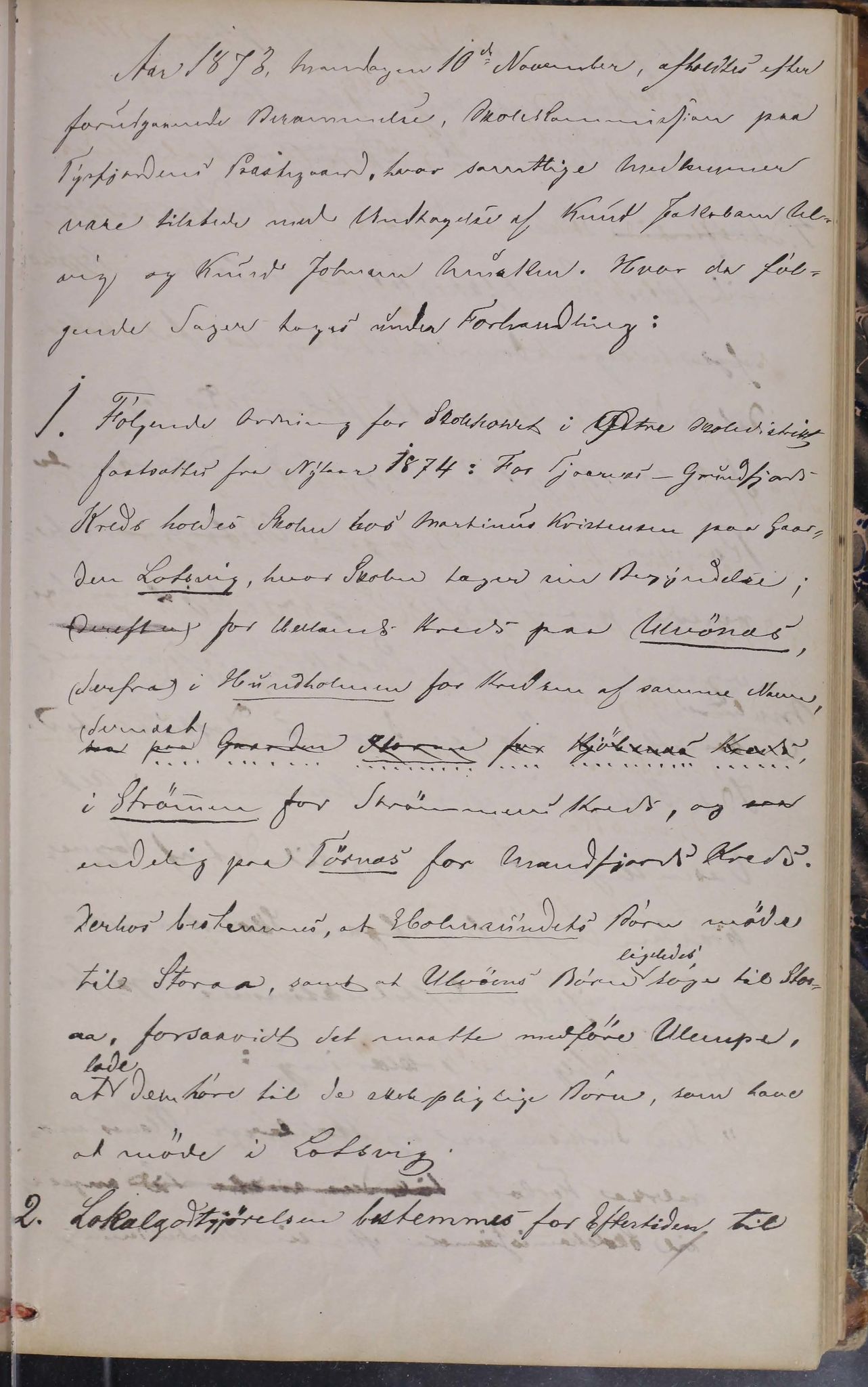 Tysfjord kommune. Skolestyret, AIN/K-18500.510/100/L0001: Møtebok, 1867-1889