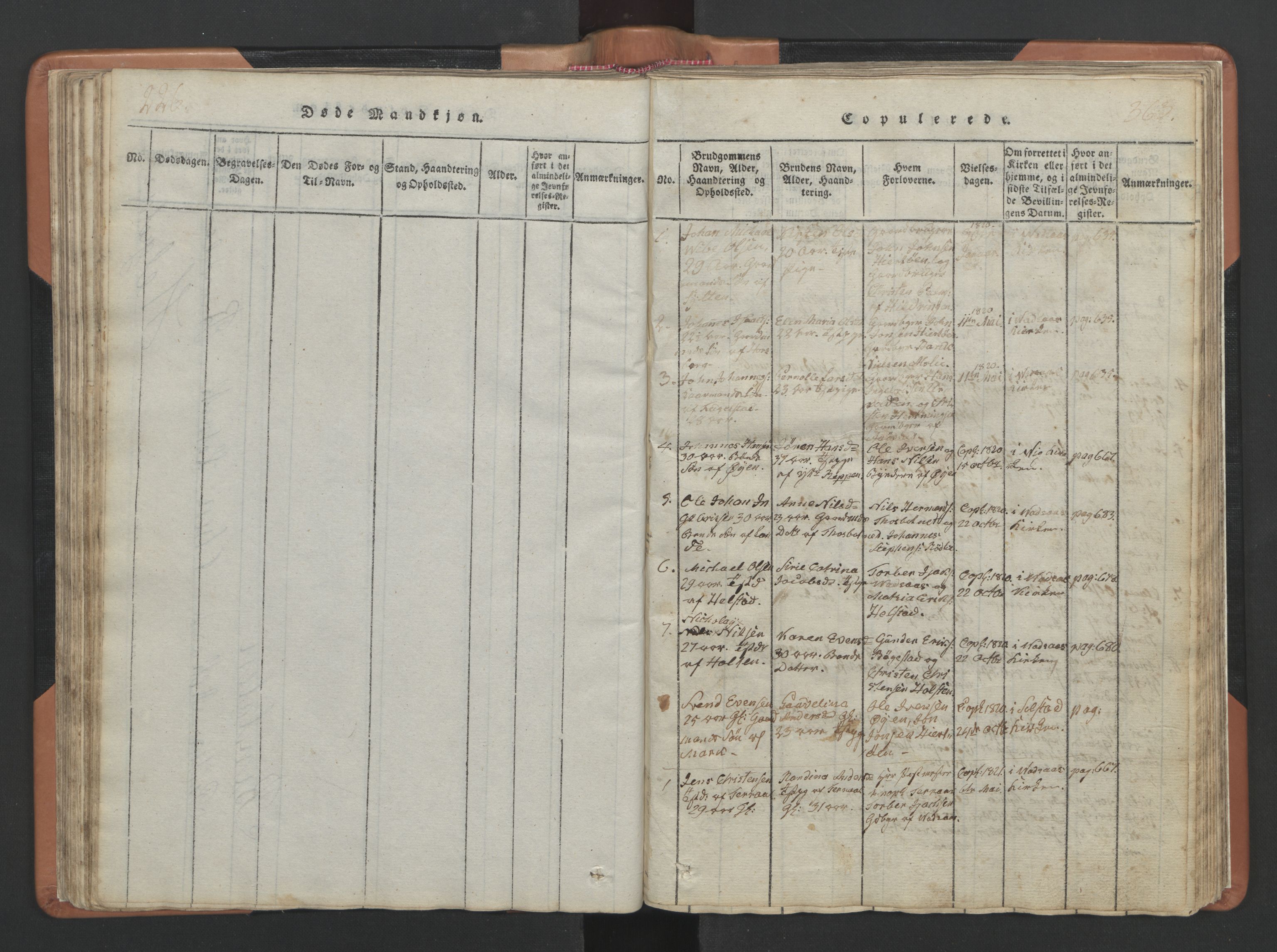 Ministerialprotokoller, klokkerbøker og fødselsregistre - Nordland, SAT/A-1459/810/L0157: Parish register (copy) no. 810C01, 1819-1842, p. 365
