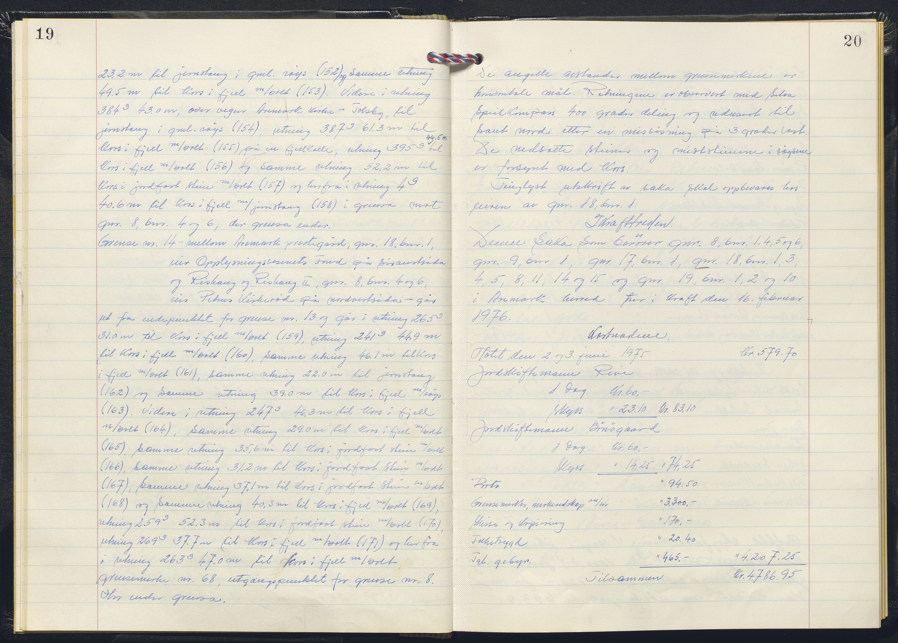 Østfold jordskifterett, AV/SAO-A-10240/F/Fc/L0042: Forhandlingsprotokoller, Tune domsogn, 1975, p. 19-20