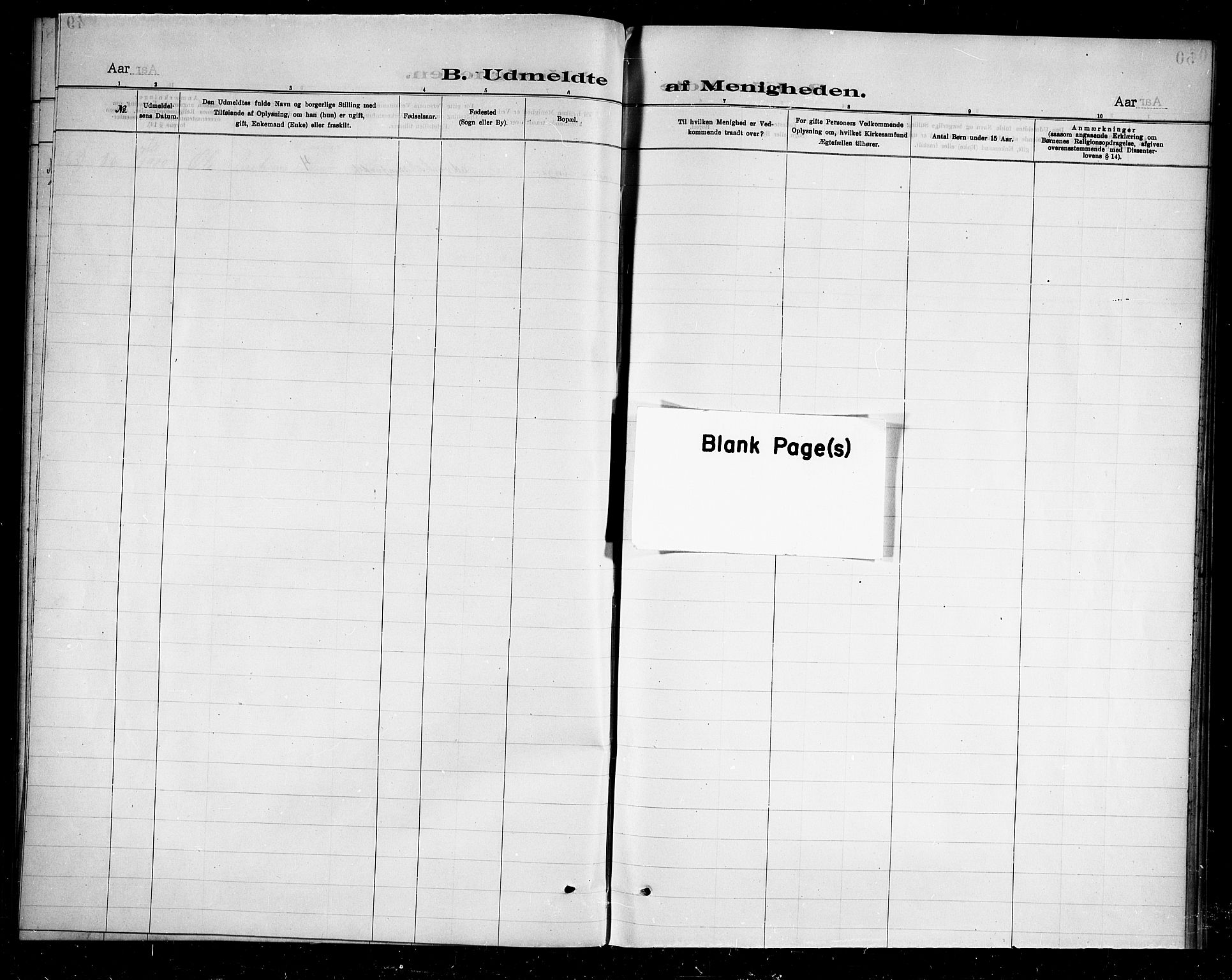 Ministerialprotokoller, klokkerbøker og fødselsregistre - Nordland, AV/SAT-A-1459/888/L1274: Dissenter register no. 888D01, 1889-1902, p. 50