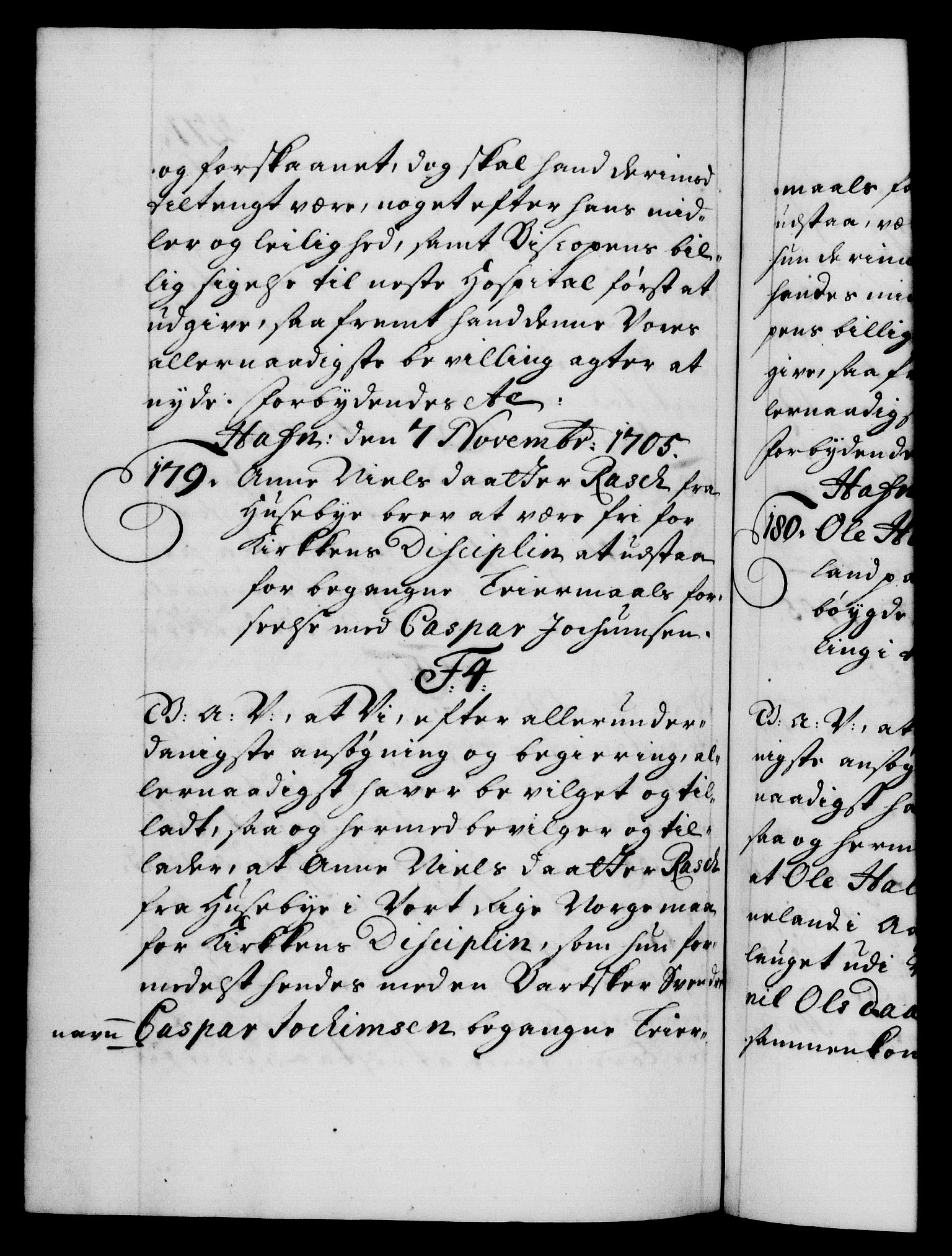 Danske Kanselli 1572-1799, AV/RA-EA-3023/F/Fc/Fca/Fcaa/L0019: Norske registre, 1704-1707, p. 271b