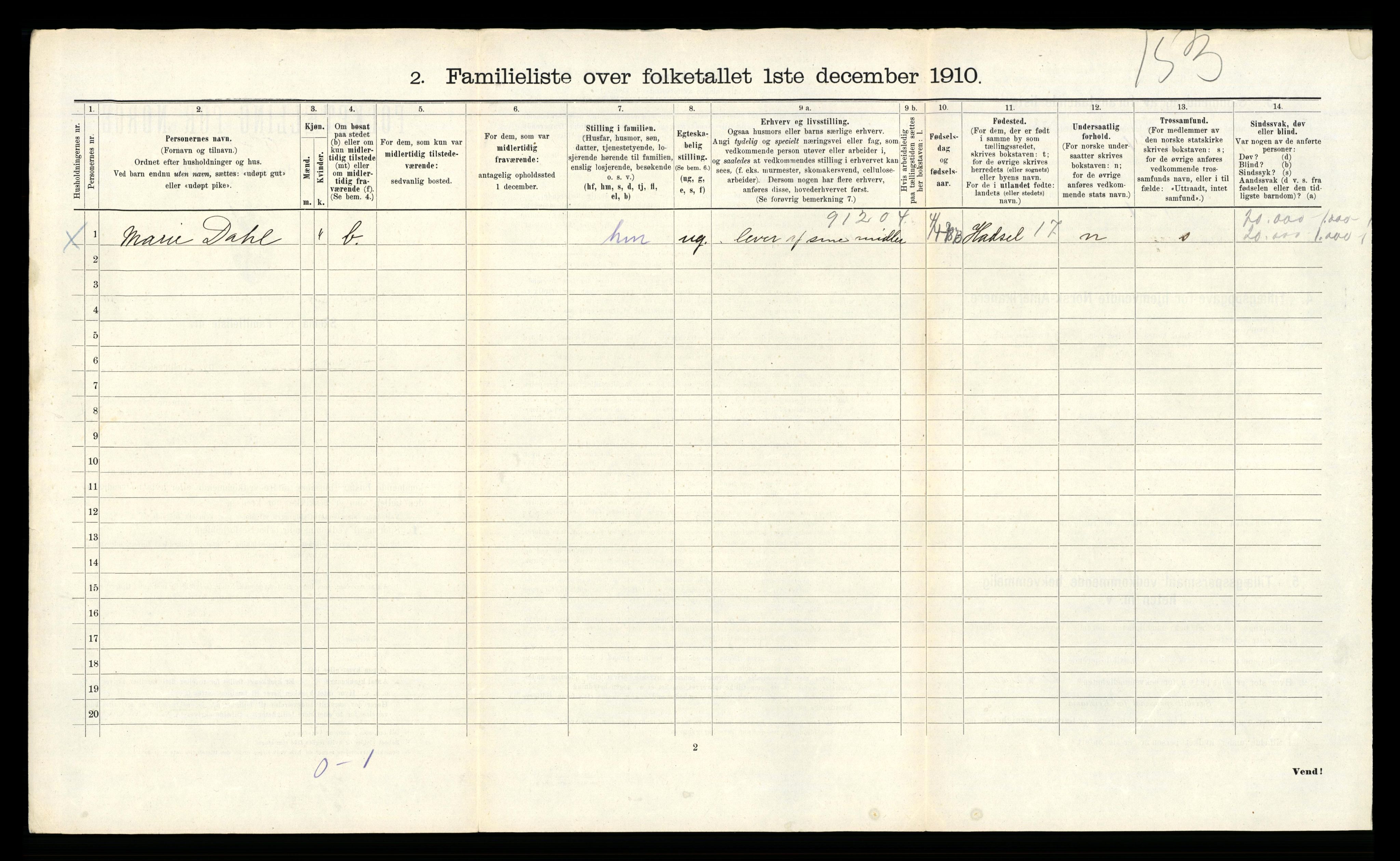 RA, 1910 census for Bergen, 1910, p. 12000