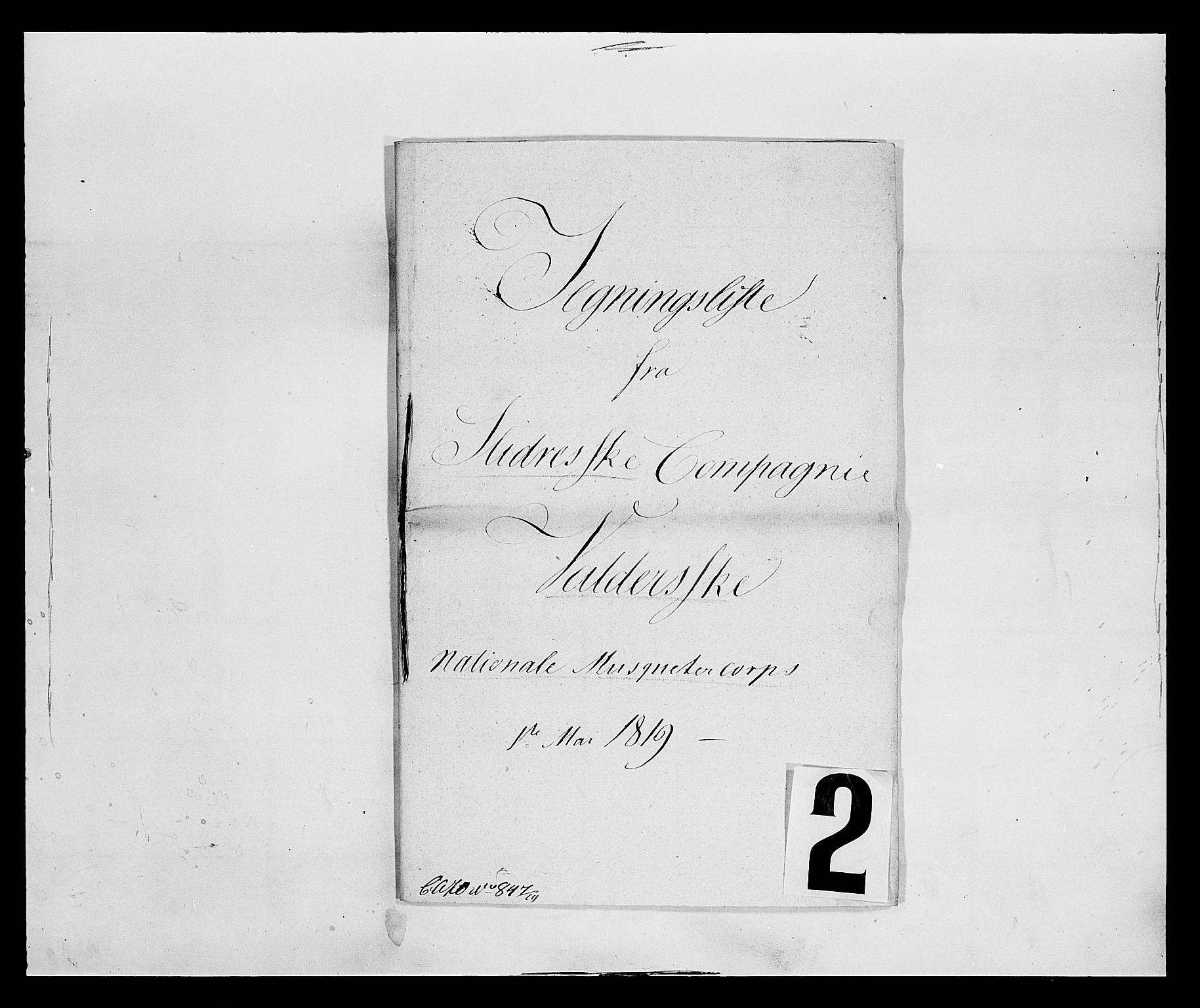 Fylkesmannen i Oppland, SAH/FYO-002/1/K/Kb/L1160: Valderske nasjonale musketérkorps - Slidreske kompani, 1818-1860, p. 25