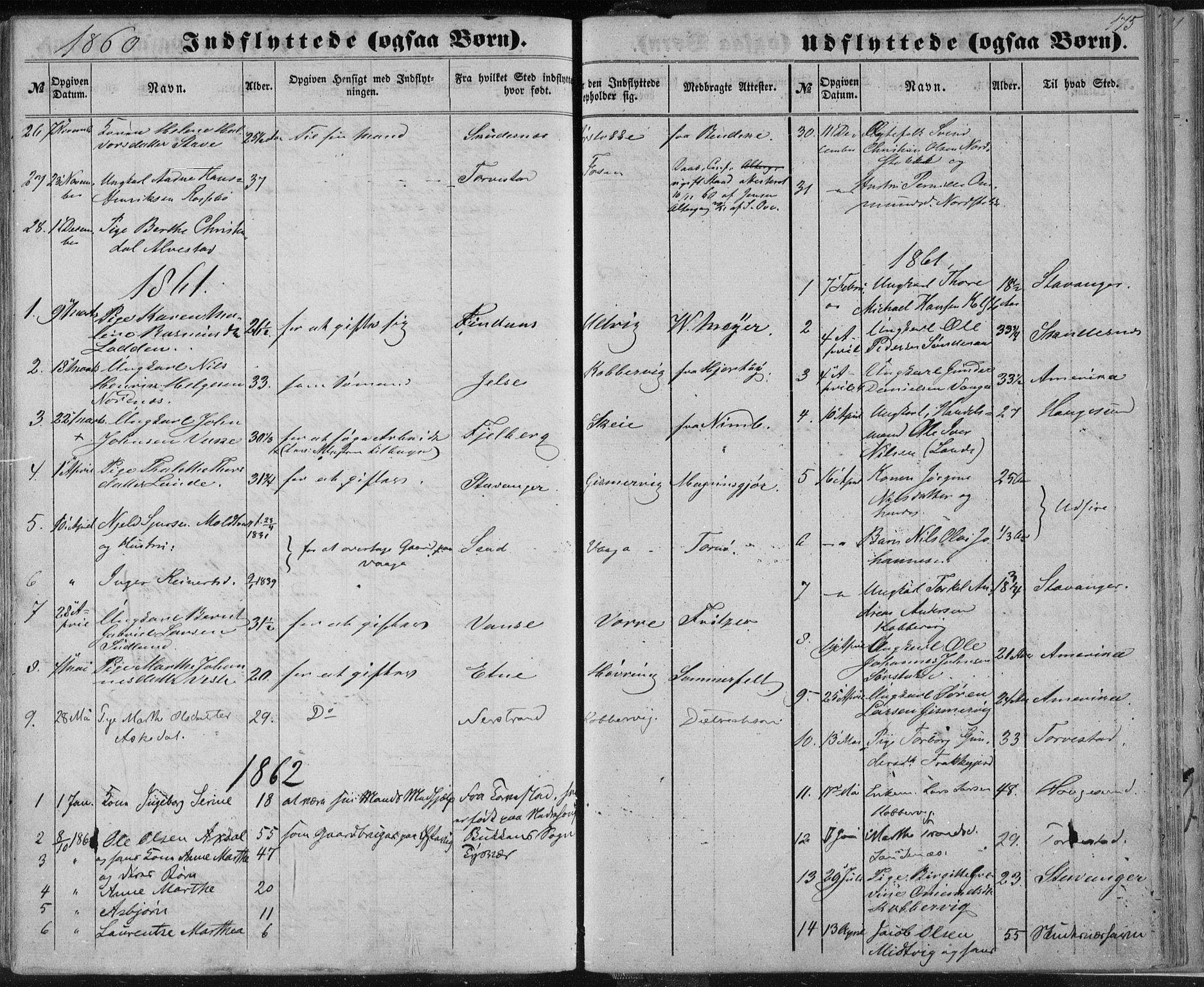 Avaldsnes sokneprestkontor, SAST/A -101851/H/Ha/Haa/L0010: Parish register (official) no. A 10, 1857-1876, p. 175