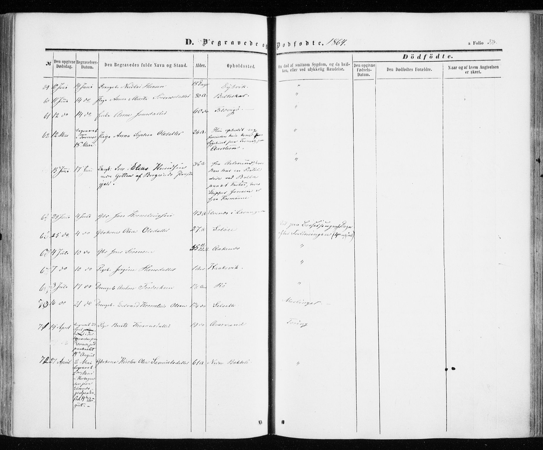 Ibestad sokneprestembete, AV/SATØ-S-0077/H/Ha/Haa/L0009kirke: Parish register (official) no. 9, 1859-1868, p. 370