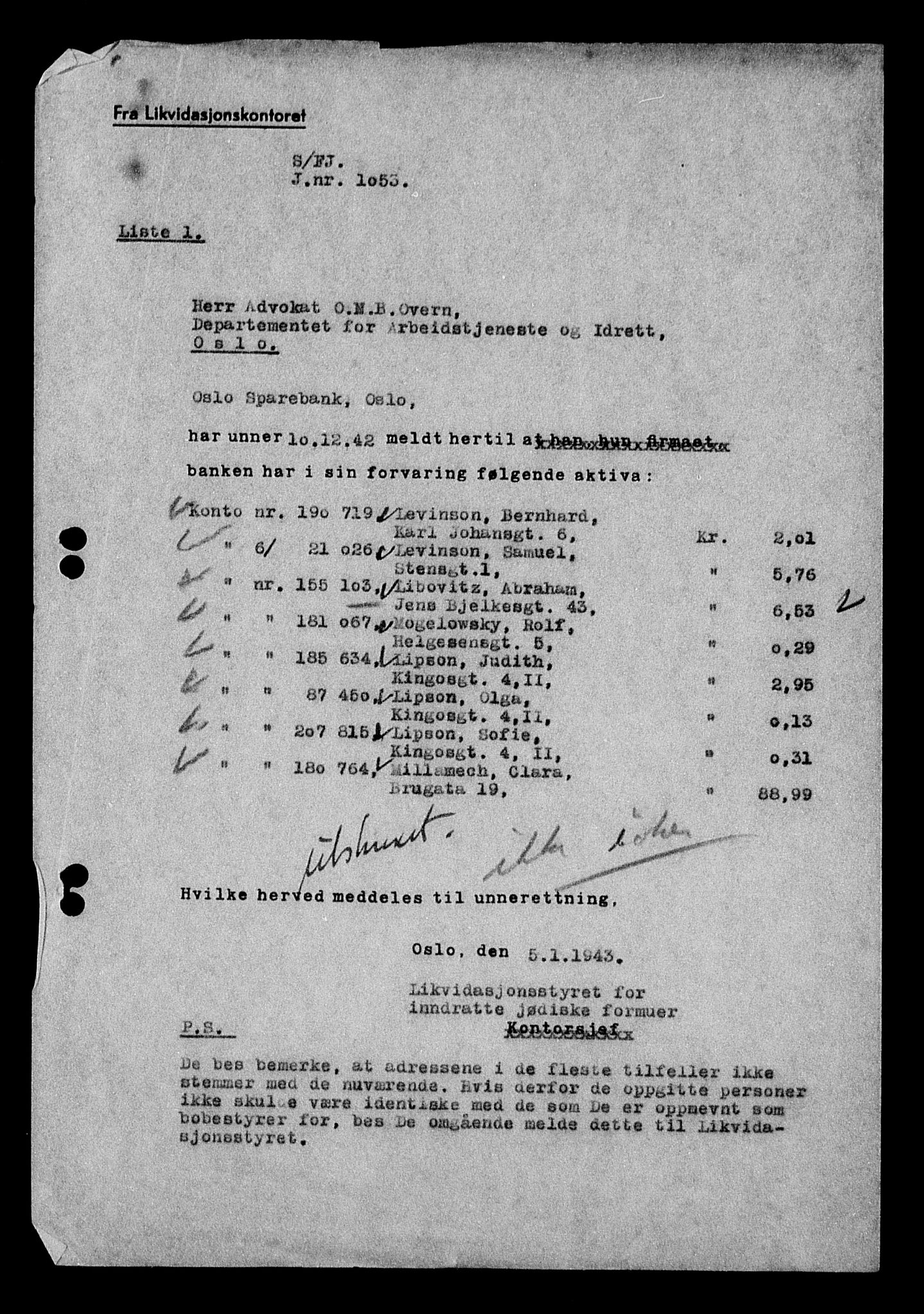 Justisdepartementet, Tilbakeføringskontoret for inndratte formuer, RA/S-1564/H/Hc/Hcc/L0958: --, 1945-1947, p. 313