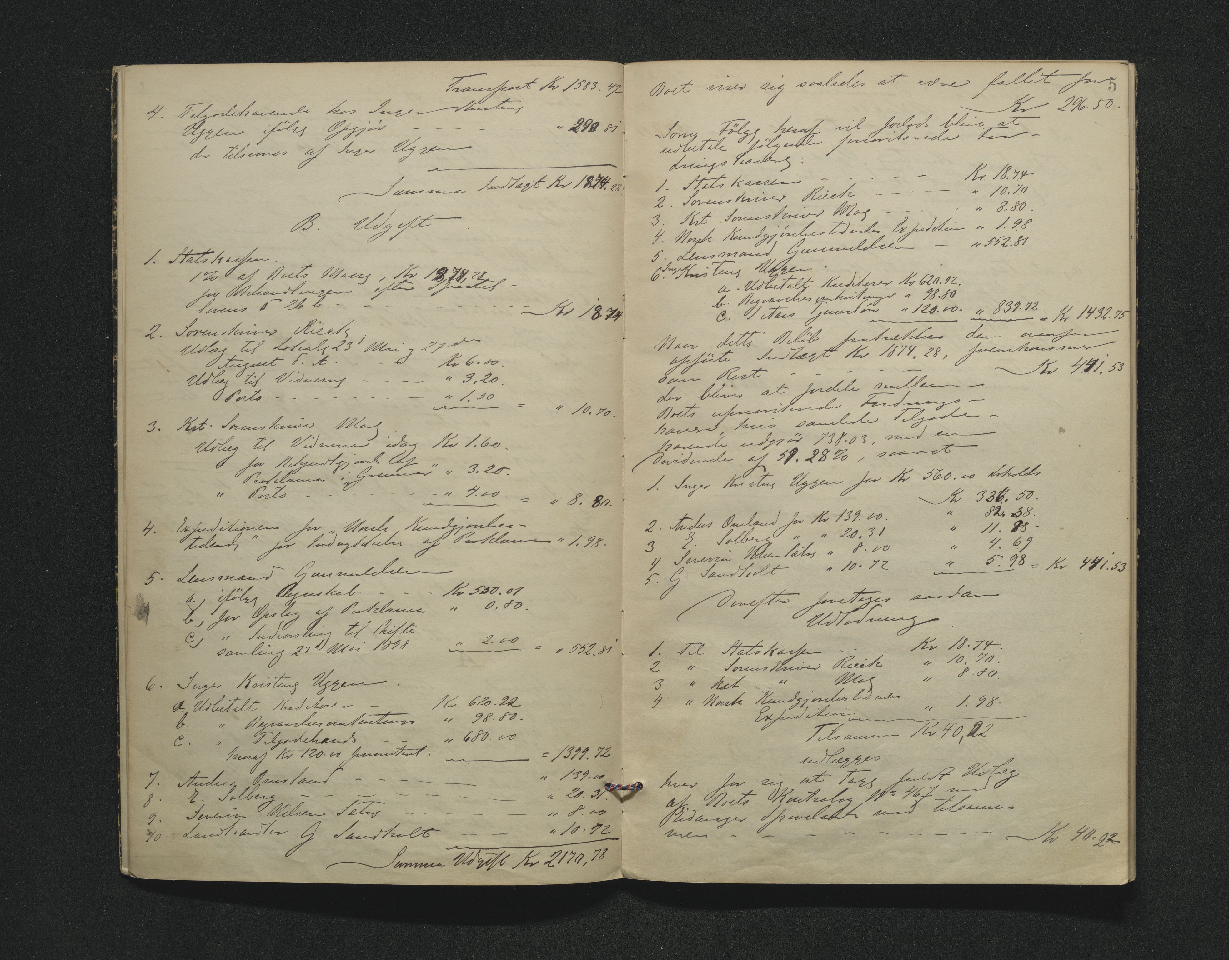 Bamble sorenskriveri, AV/SAKO-A-214/H/Hb/Hbc/L0012: Skifteforhandlingsprotokoll, 1898-1900, p. 5
