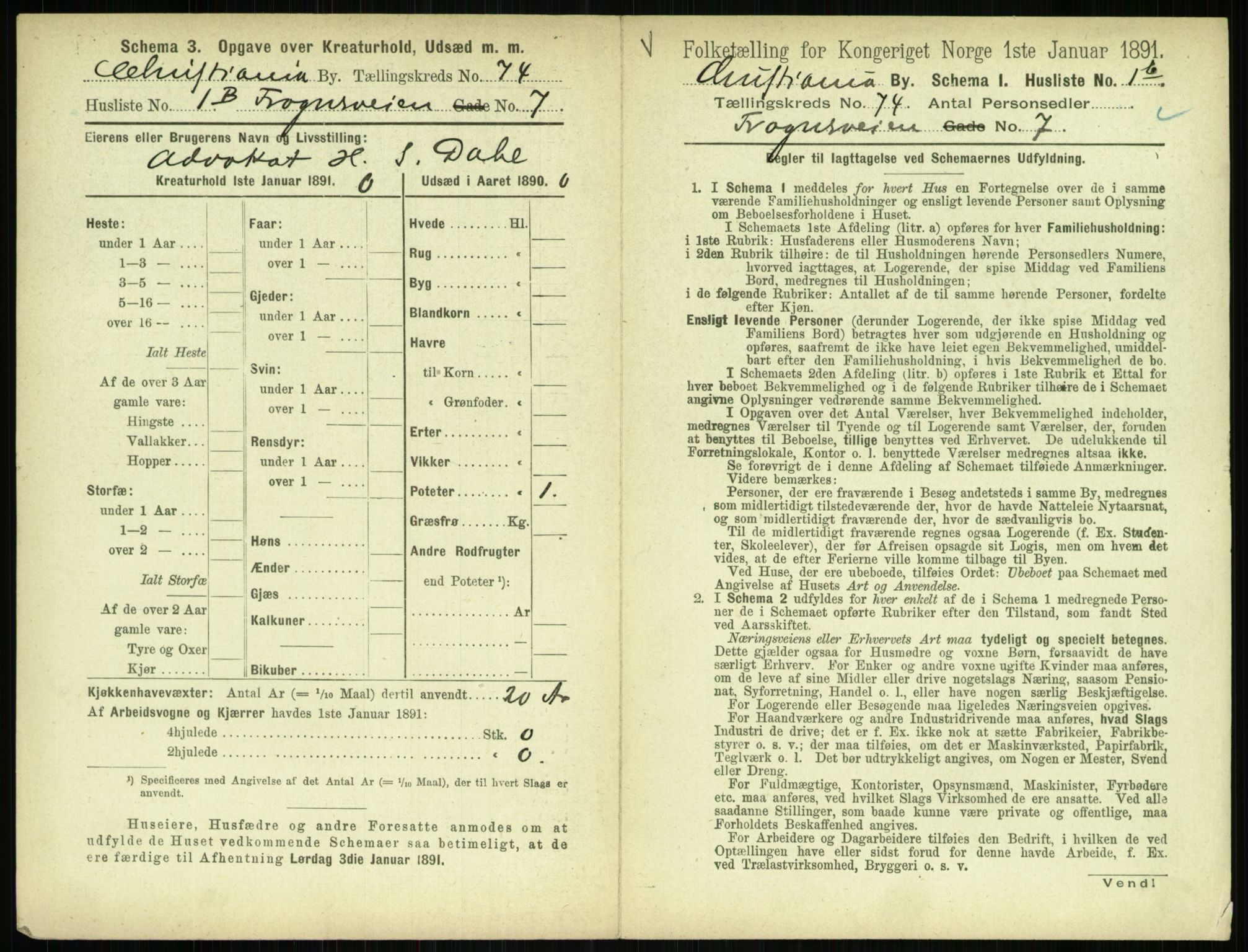 RA, 1891 census for 0301 Kristiania, 1891, p. 39601