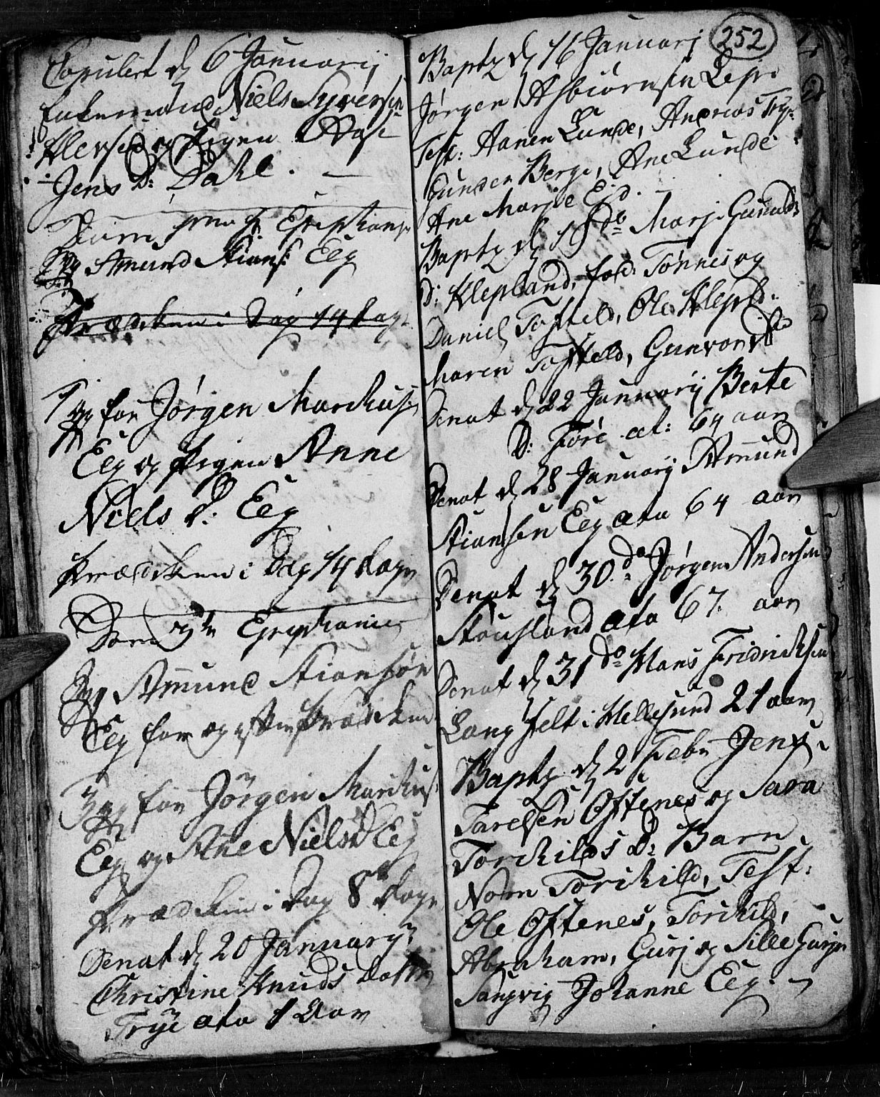 Søgne sokneprestkontor, AV/SAK-1111-0037/F/Fb/Fbb/L0001: Parish register (copy) no. B 1, 1779-1802, p. 252