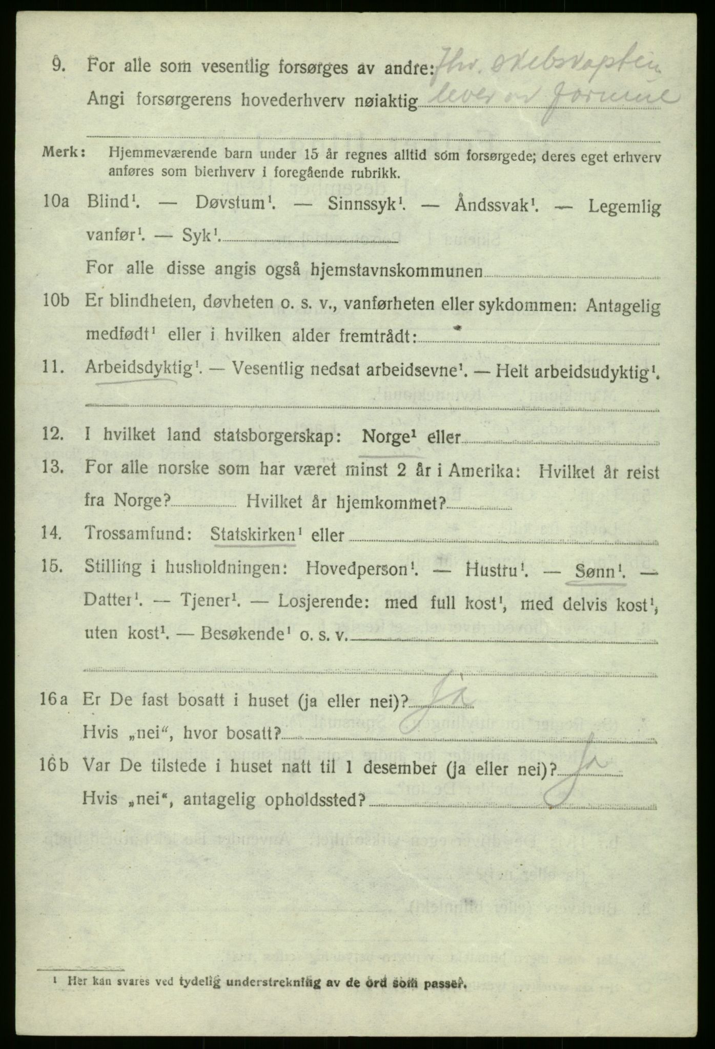 SAB, 1920 census for Fana, 1920, p. 13596