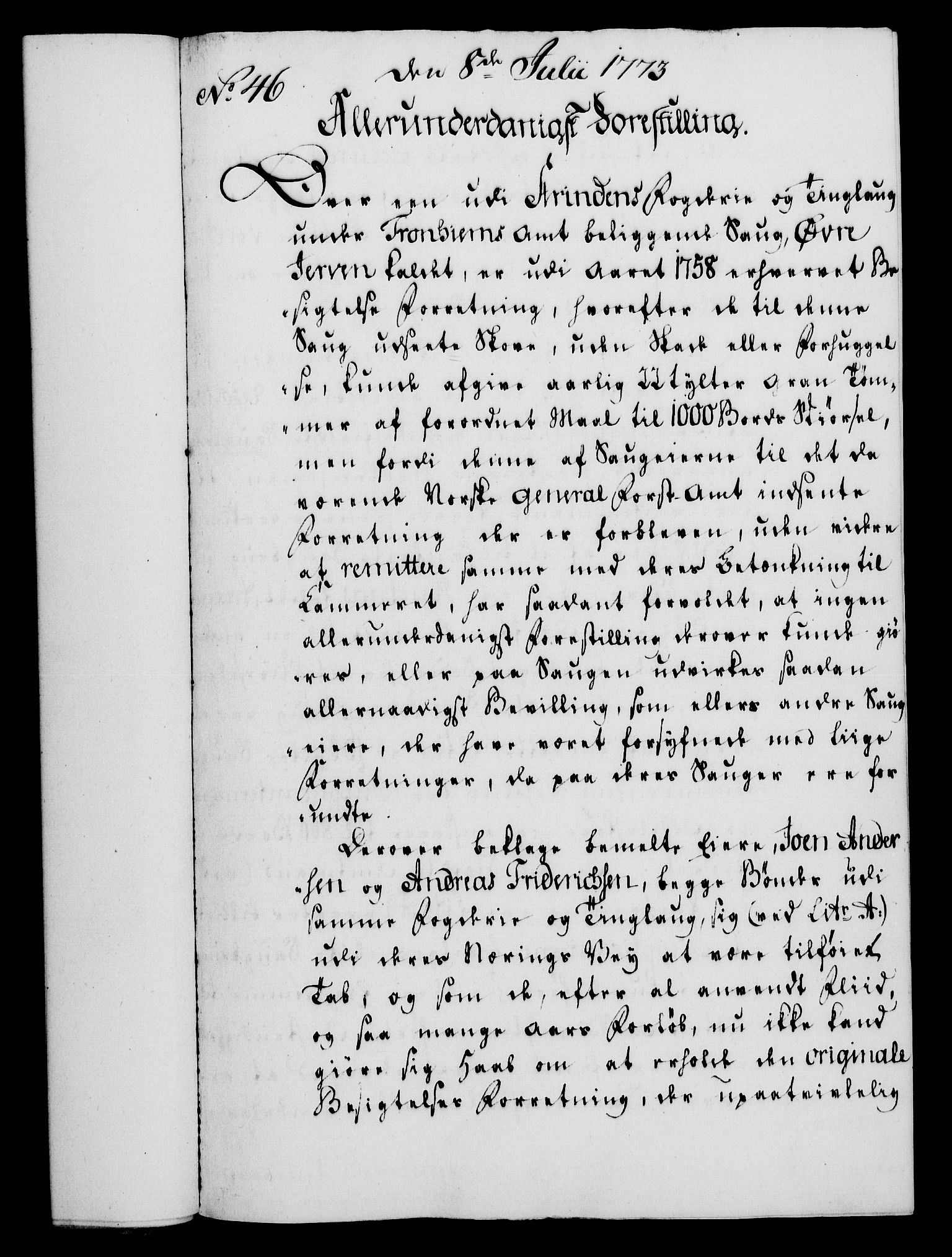 Rentekammeret, Kammerkanselliet, RA/EA-3111/G/Gf/Gfa/L0055: Norsk relasjons- og resolusjonsprotokoll (merket RK 52.55), 1773, p. 179