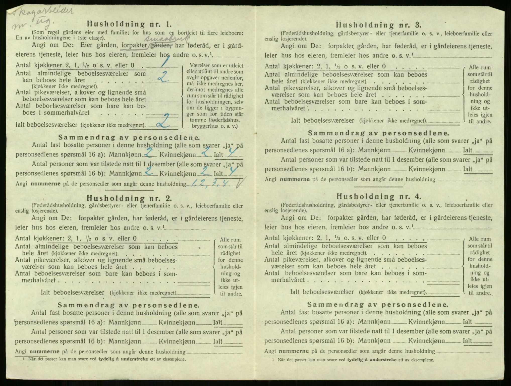 SAKO, 1920 census for Andebu, 1920, p. 1157