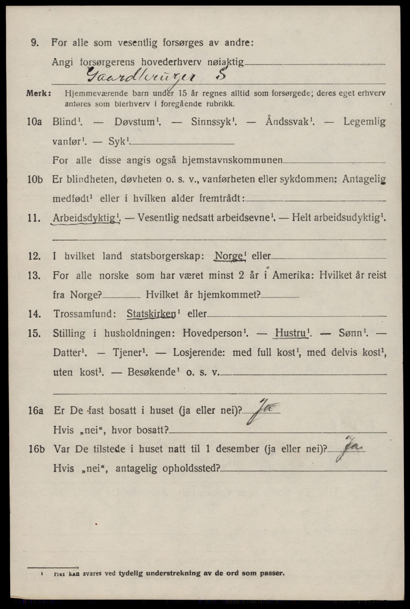 SAST, 1920 census for Hjelmeland, 1920, p. 1818