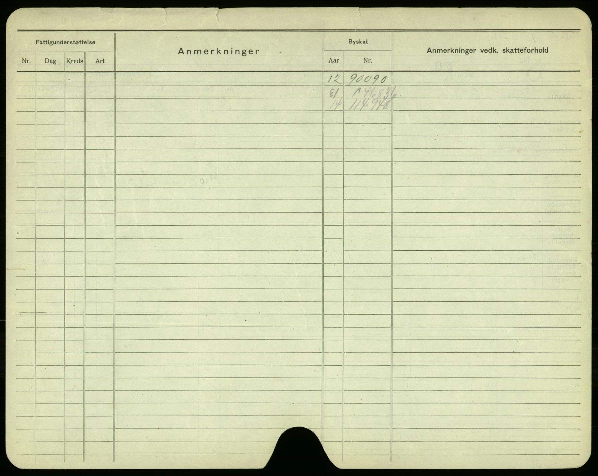 Oslo folkeregister, Registerkort, AV/SAO-A-11715/F/Fa/Fac/L0002: Menn, 1906-1914, p. 995b