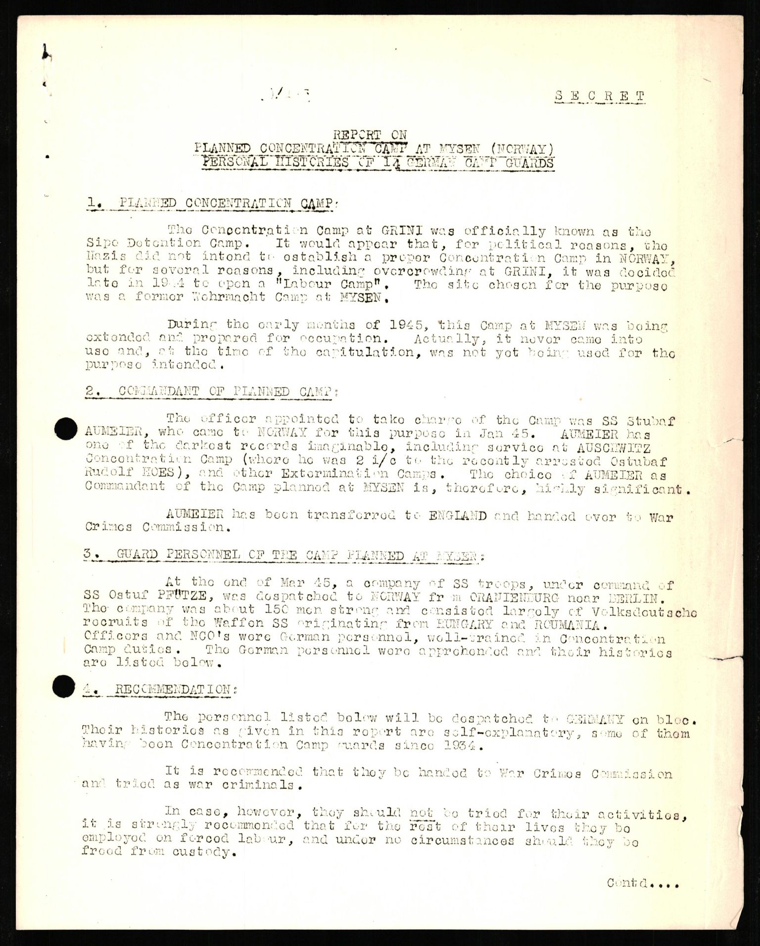 Forsvaret, Forsvarets overkommando II, AV/RA-RAFA-3915/D/Db/L0029: CI Questionaires. Tyske okkupasjonsstyrker i Norge. Tyskere., 1945-1946, p. 332