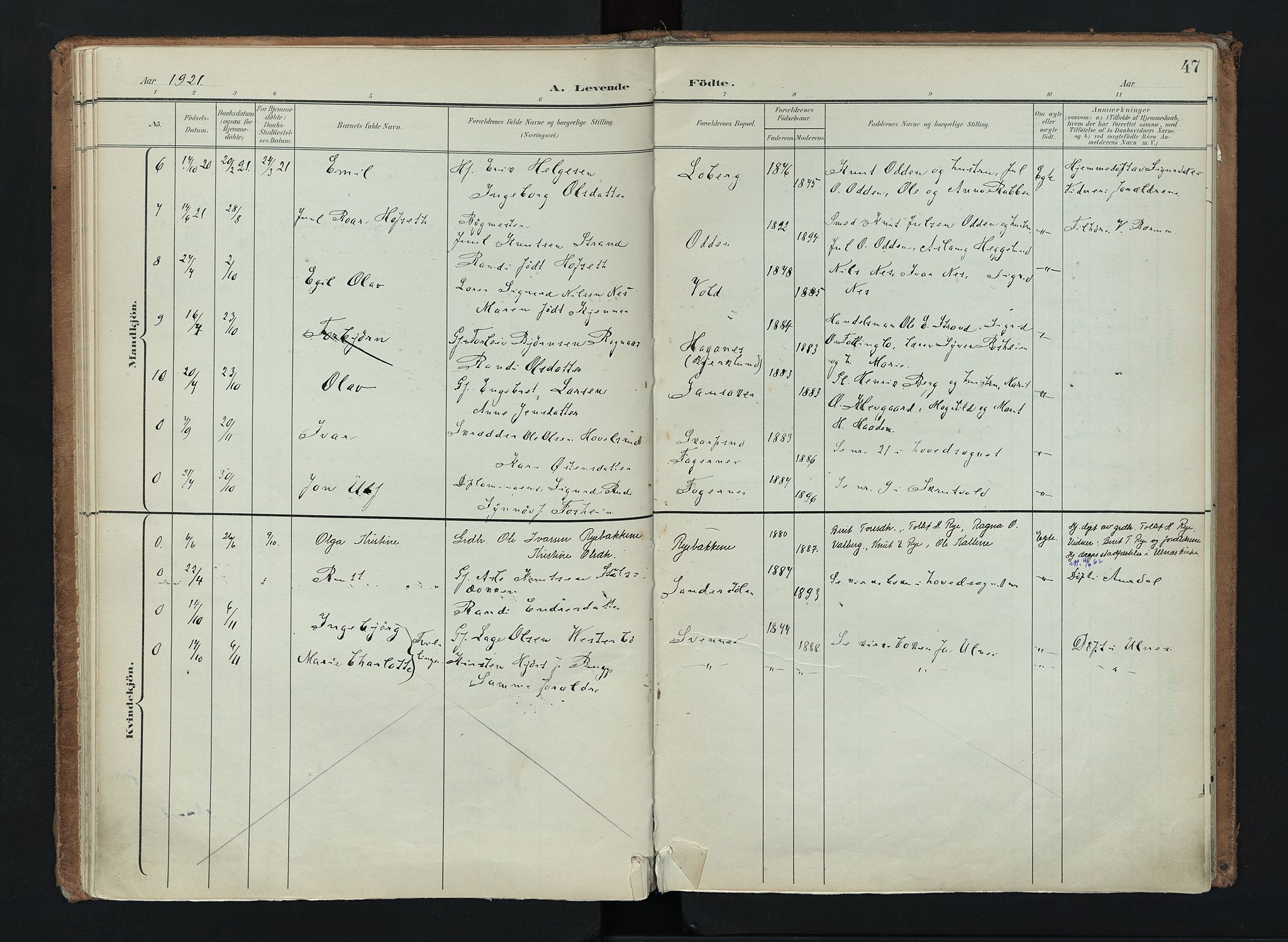 Nord-Aurdal prestekontor, SAH/PREST-132/H/Ha/Haa/L0016: Parish register (official) no. 16, 1897-1925, p. 47