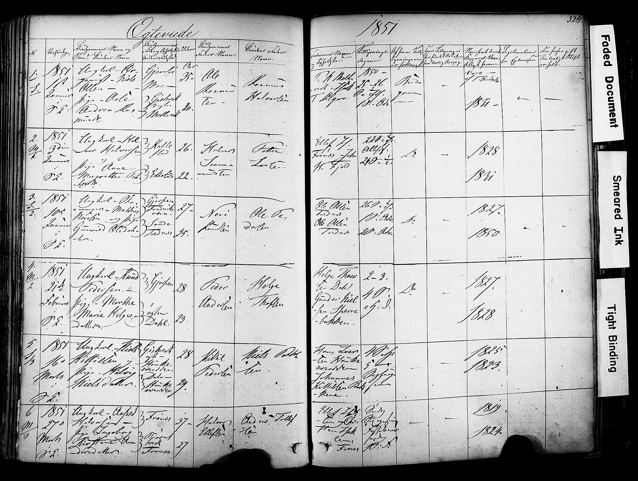 Solum kirkebøker, SAKO/A-306/F/Fa/L0006: Parish register (official) no. I 6, 1844-1855, p. 324