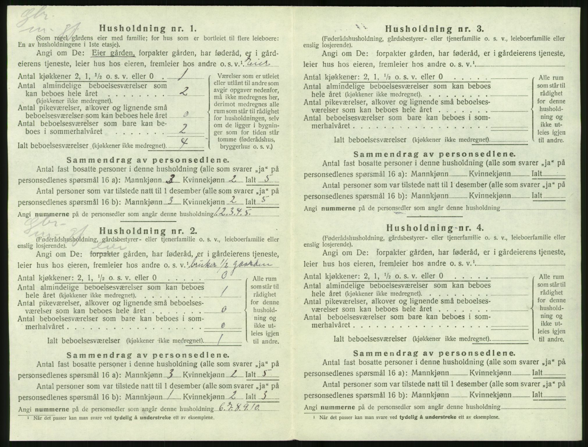 SAT, 1920 census for Hjørundfjord, 1920, p. 182