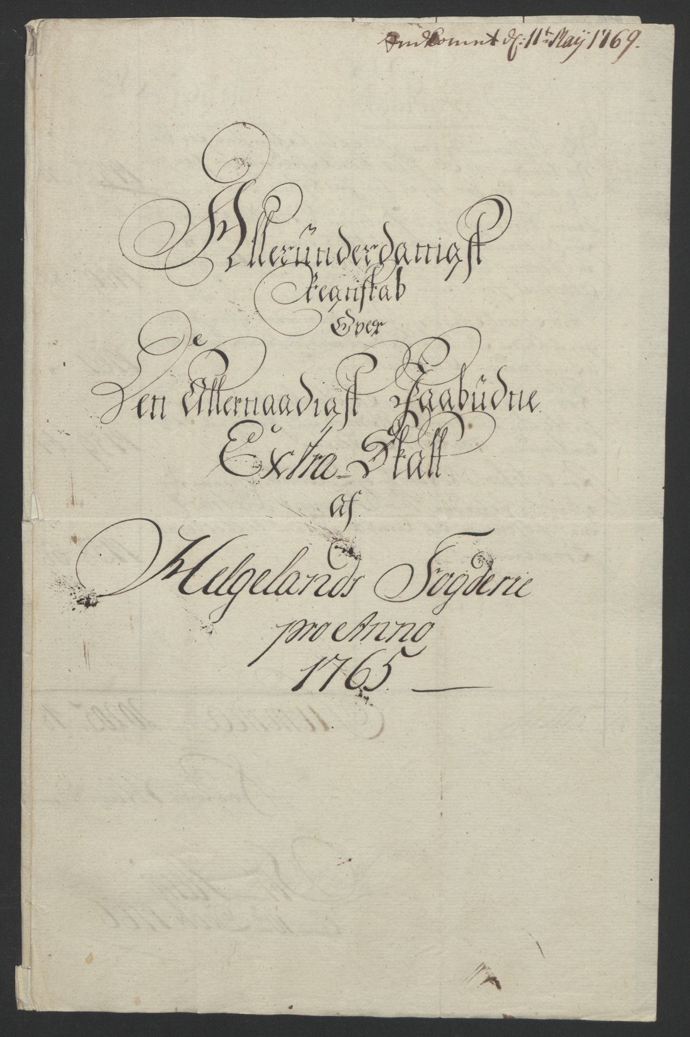 Rentekammeret inntil 1814, Reviderte regnskaper, Fogderegnskap, RA/EA-4092/R65/L4573: Ekstraskatten Helgeland, 1762-1772, p. 90