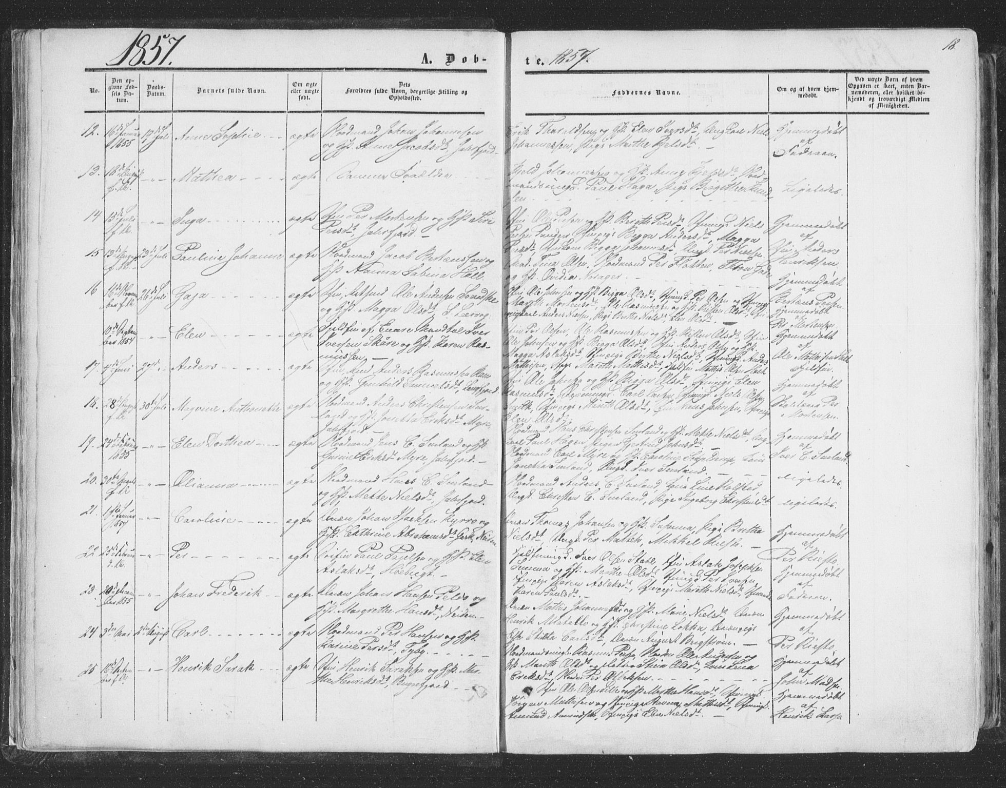 Vadsø sokneprestkontor, SATØ/S-1325/H/Ha/L0004kirke: Parish register (official) no. 4, 1854-1880, p. 18