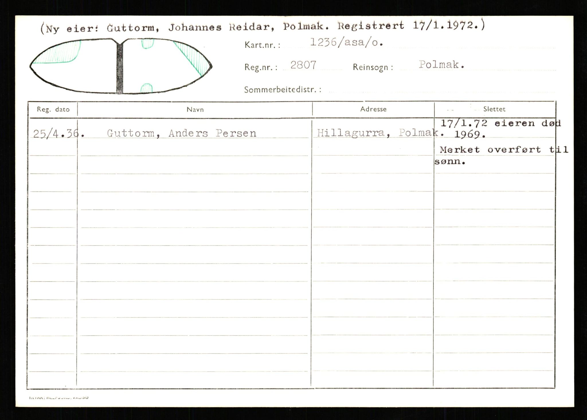 Lappefogden i Finnmark/Reindriftsforvaltningen Øst-Finnmark, AV/SATØ-S-1461/G/Ge/Gea/L0007: Slettede reinmerker: Karasjok, Kautokeino, Polmak og Varanger, 1934-1992, p. 230