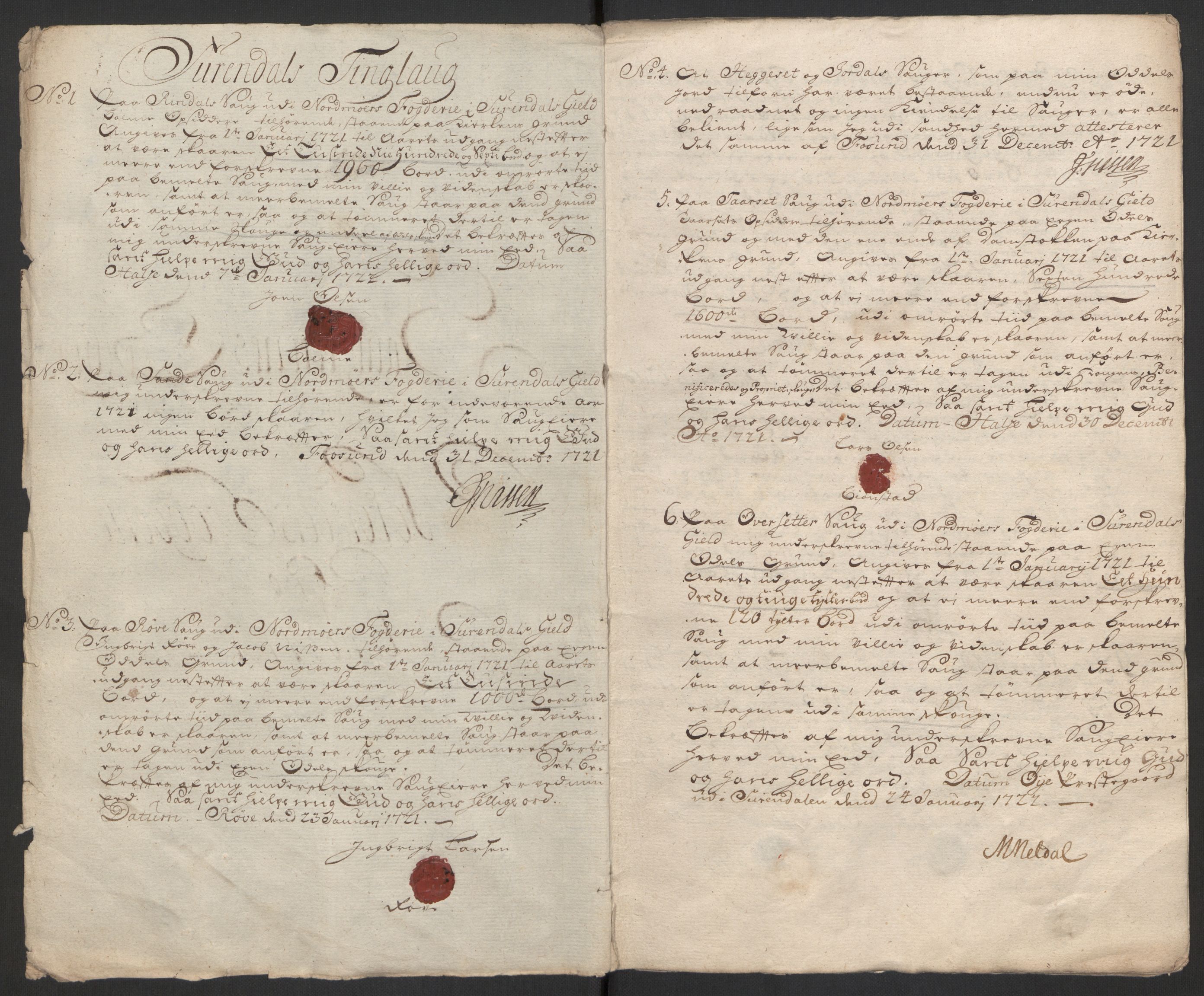 Rentekammeret inntil 1814, Reviderte regnskaper, Fogderegnskap, RA/EA-4092/R56/L3754: Fogderegnskap Nordmøre, 1721, p. 109