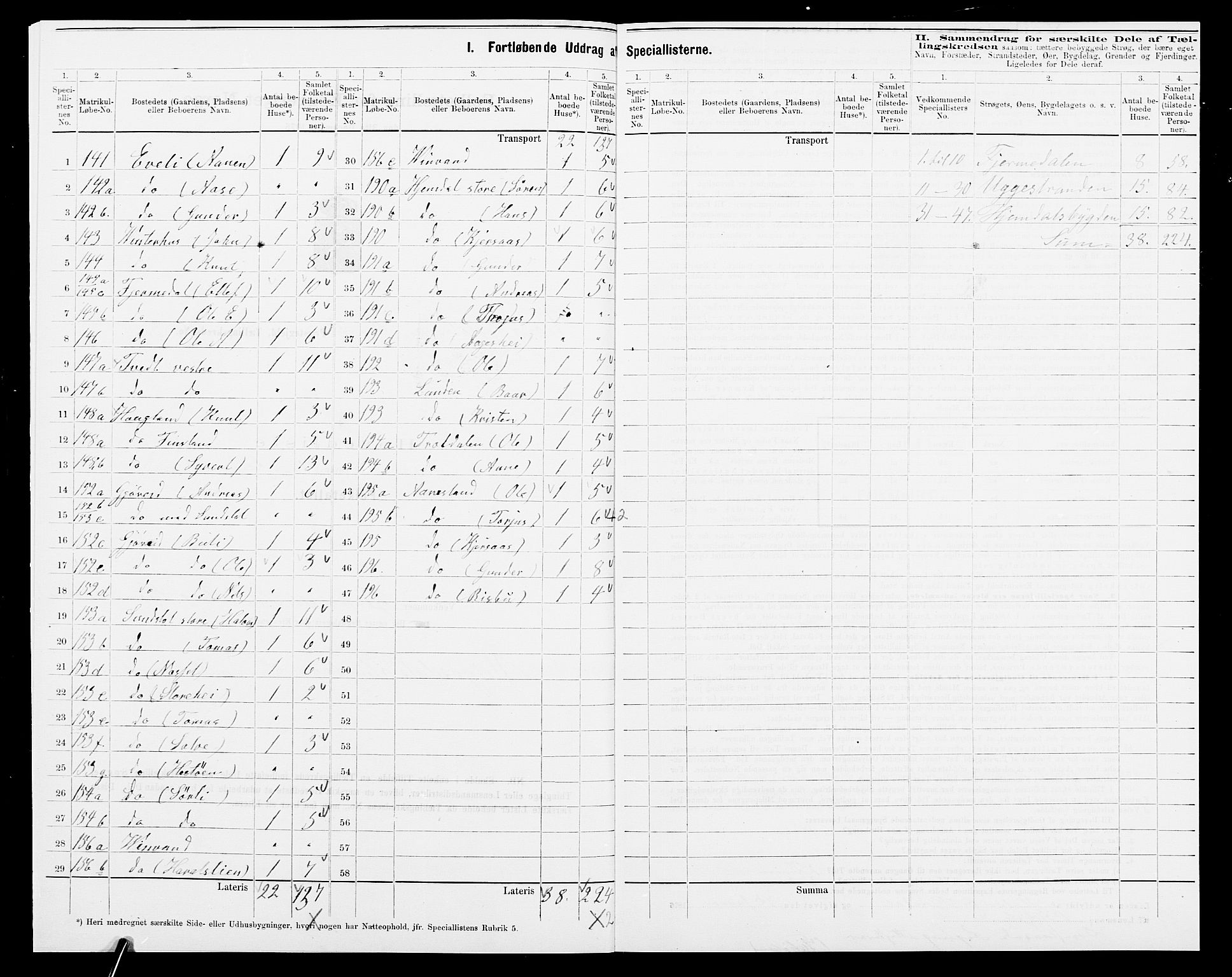 SAK, 1875 census for 0933P Herefoss, 1875, p. 204